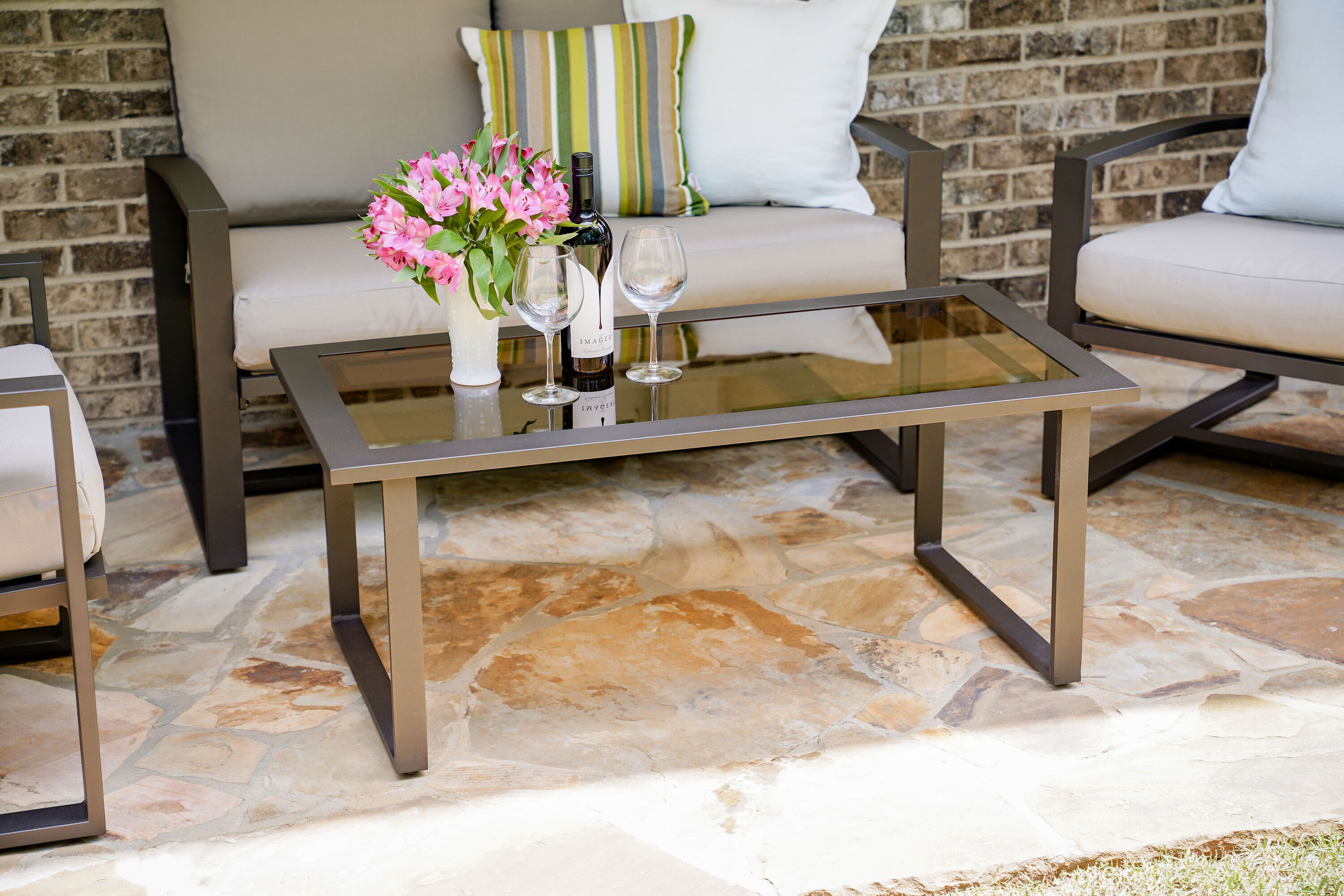 Leisure Made 967003-TAN Patio-Conversation-Sets - View #5