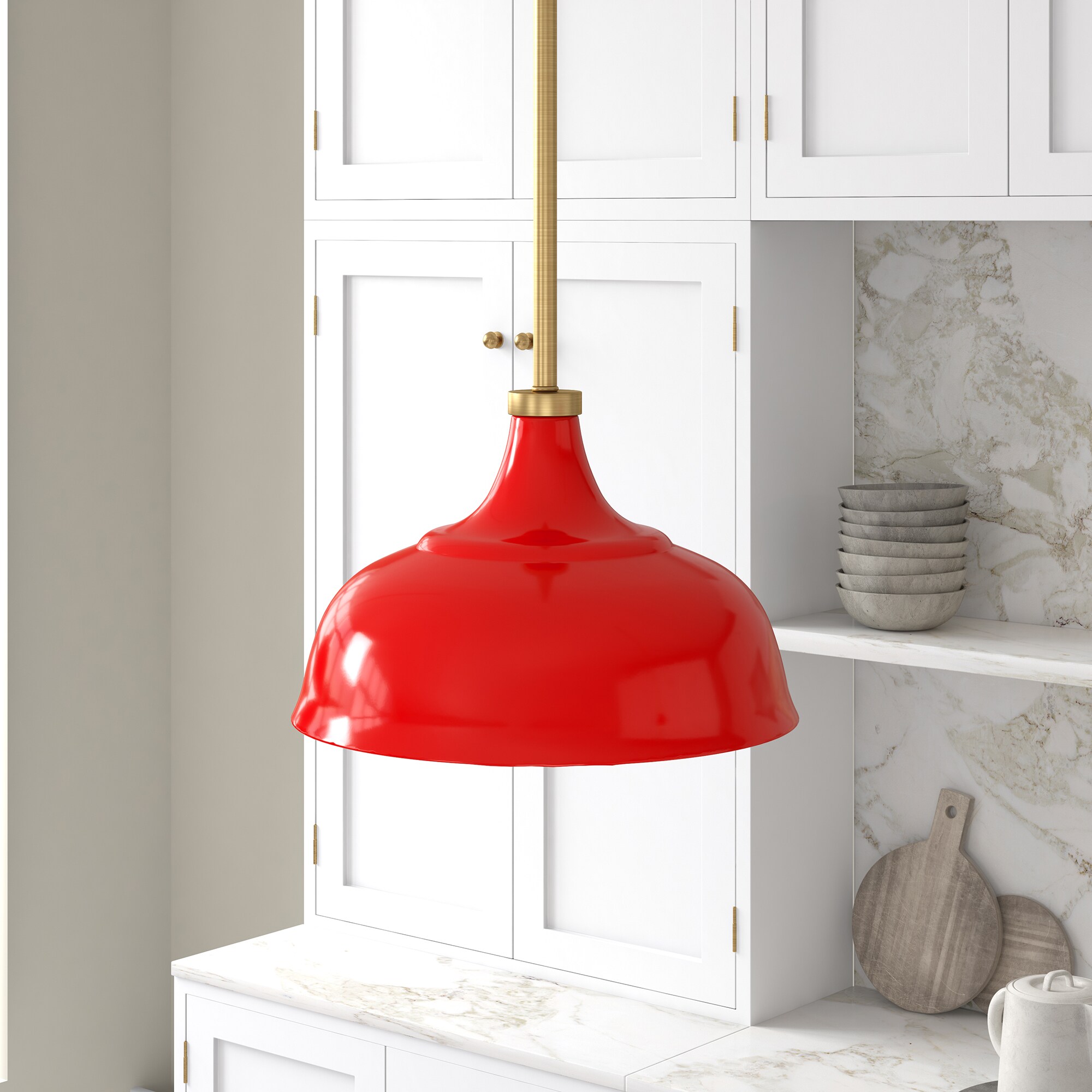 Red deals kitchen lights