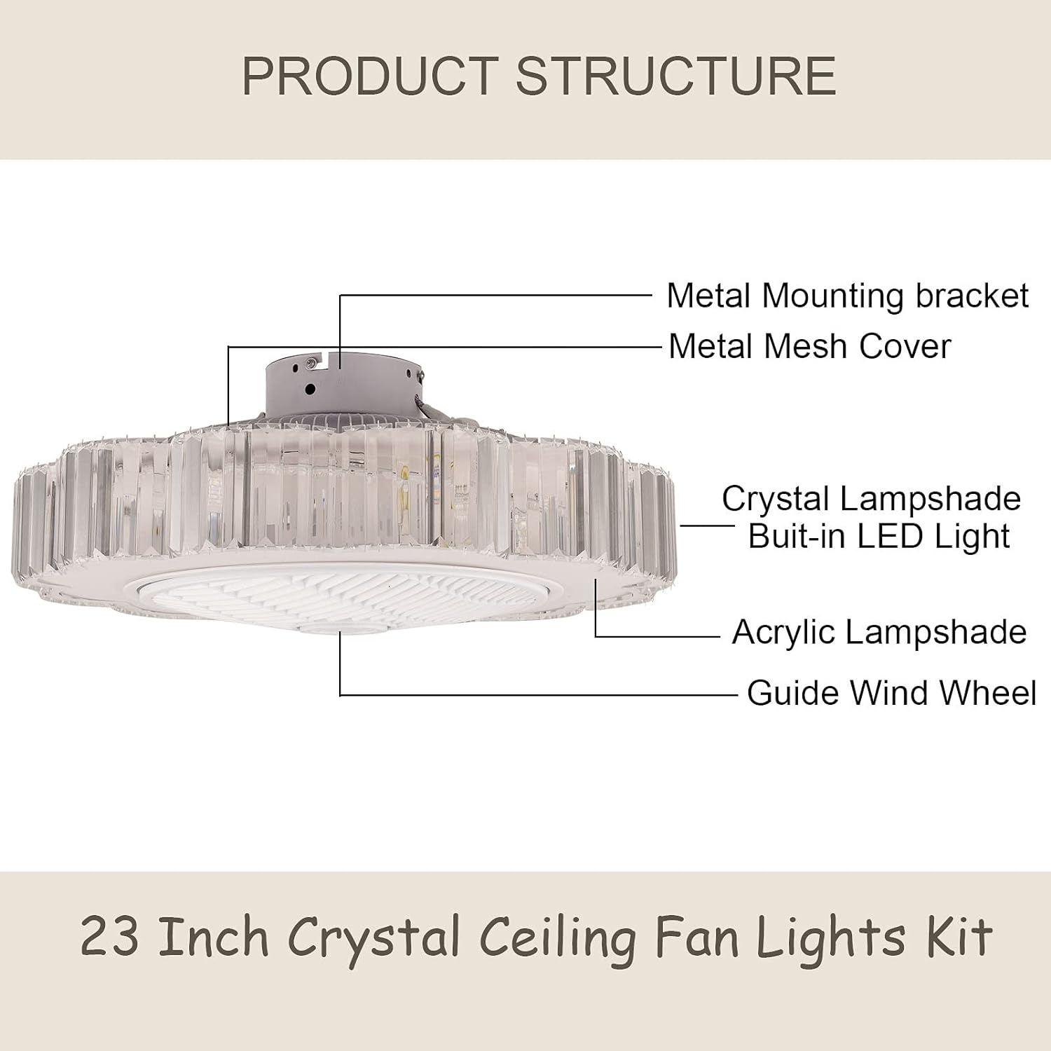 Oukaning HG-HCX-2714-US-BT Ceiling-Fans - View #6
