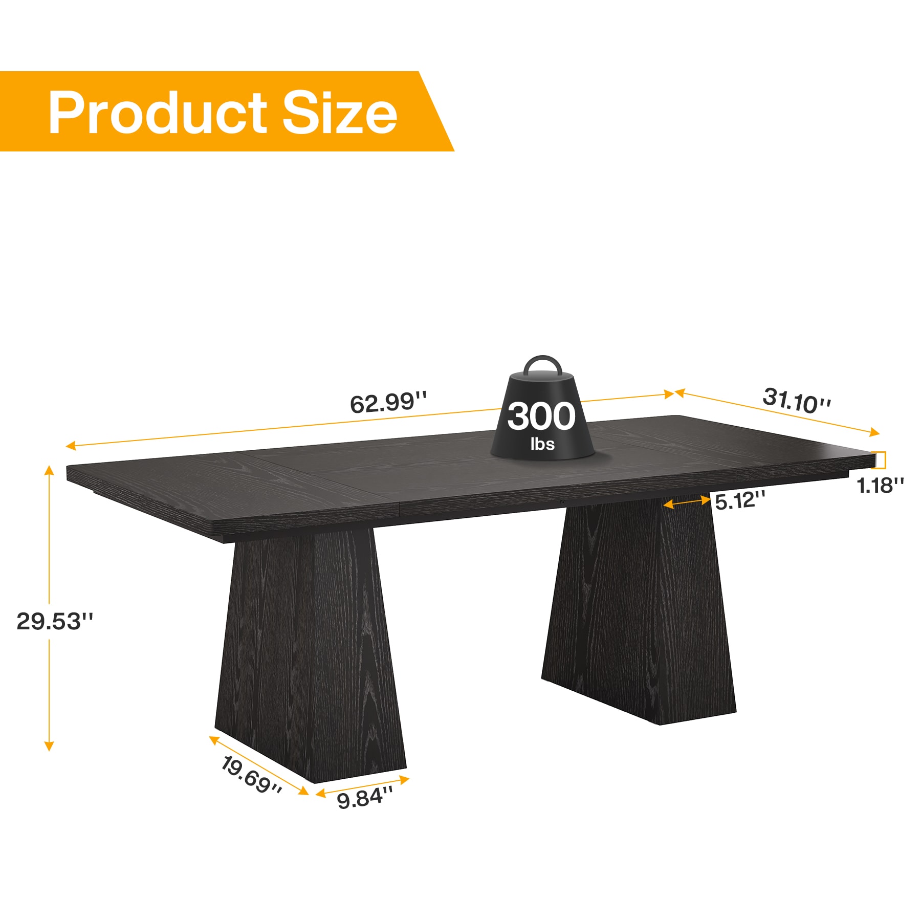 Tribesigns LWFD-F1993 Office-Tables - View #6