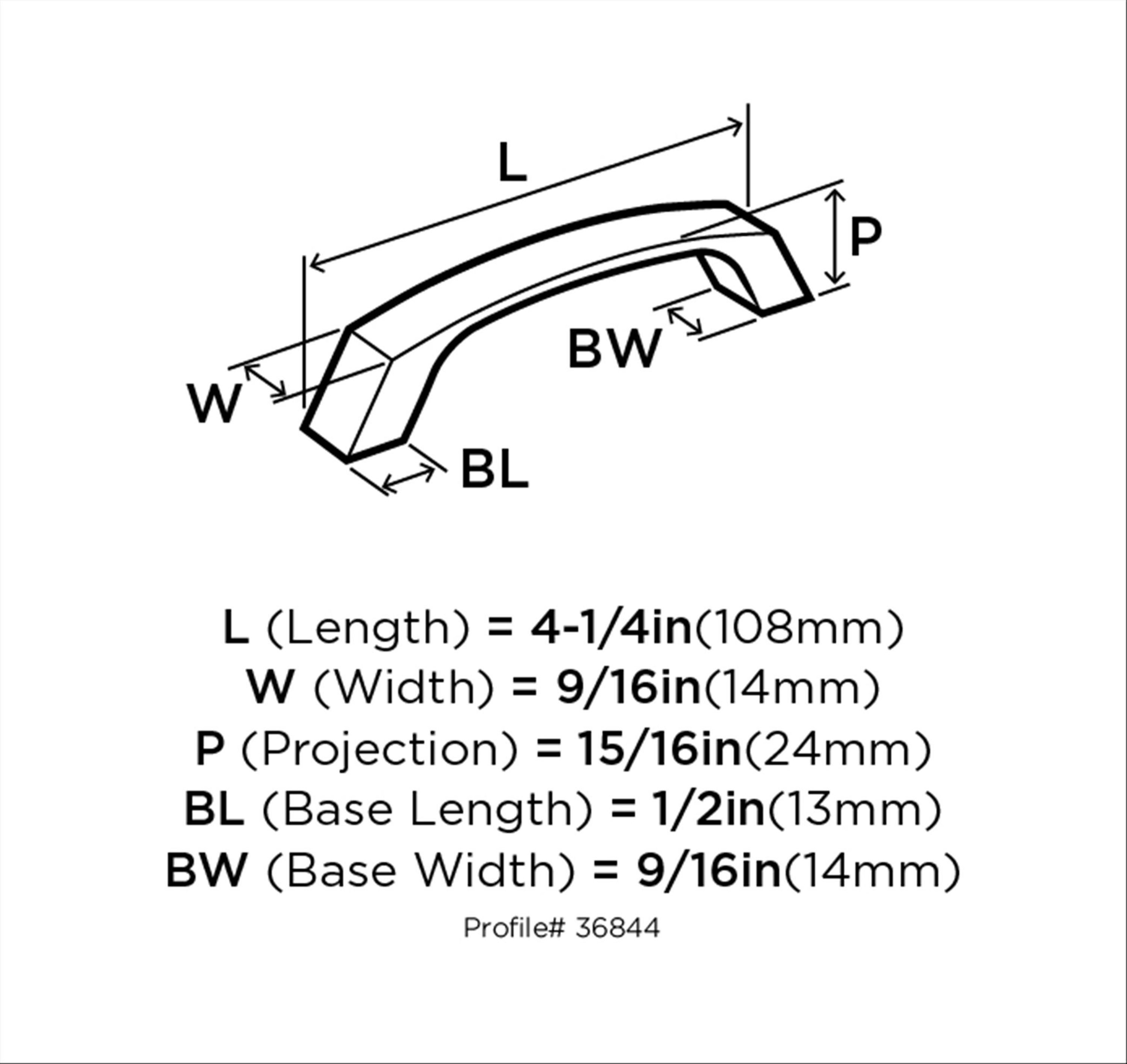 Amerock BP36844CZ Cabinet-Pulls - View #7
