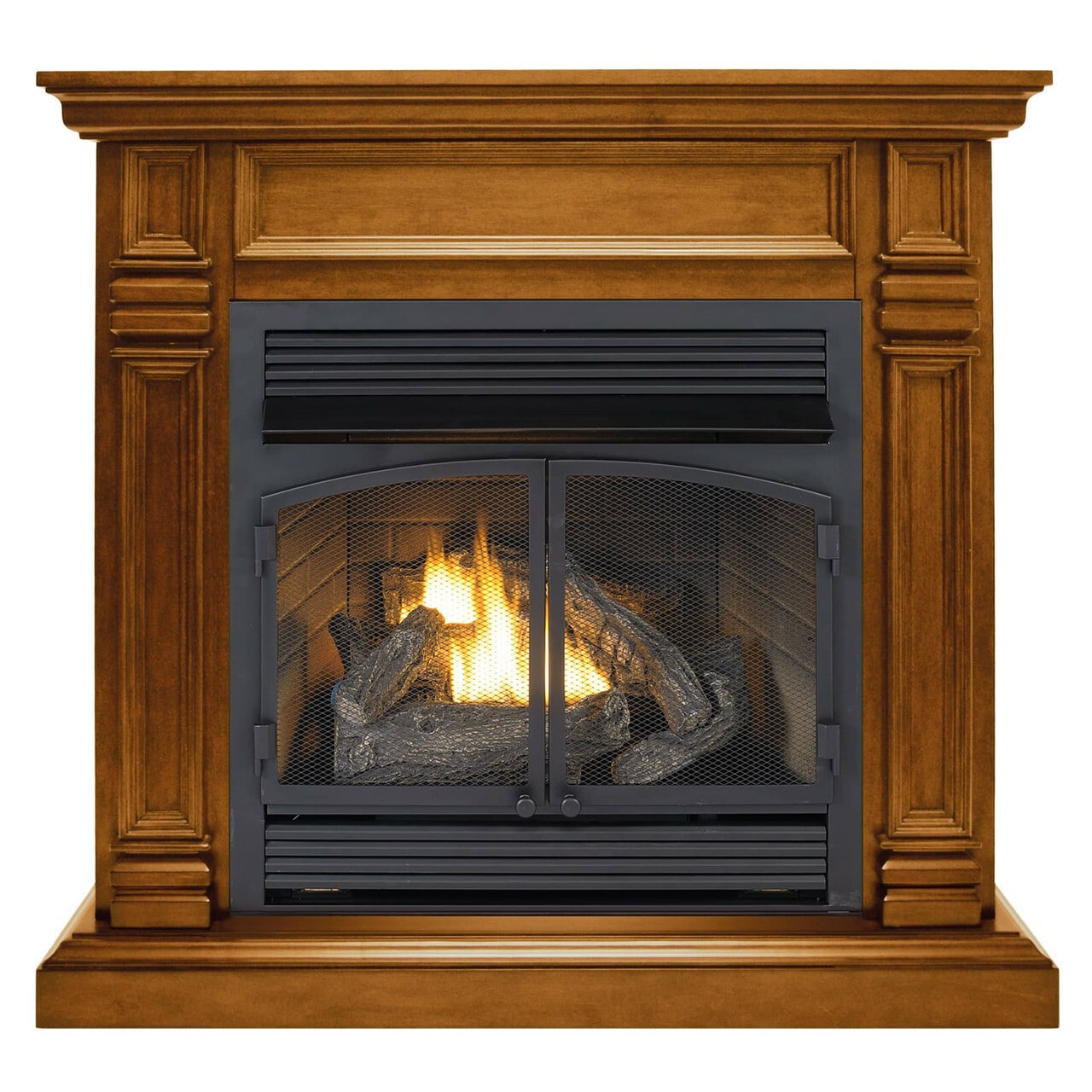 ProCom FBNSD400RT-2-AS 44.25-Inches Apple Spice Ventless Liquid Propane and Natural Gas Fireplace