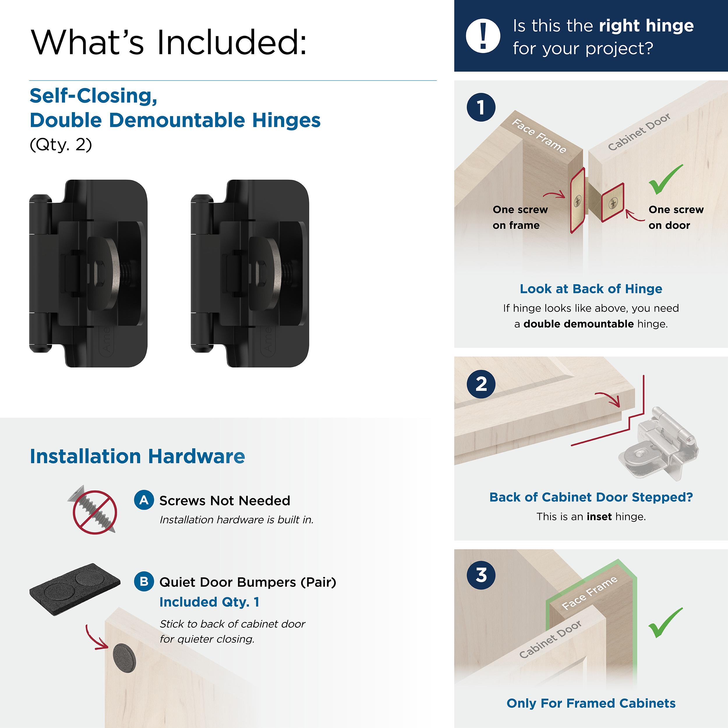 Amerock BPR8700FB Cabinet-Hinges - View #4