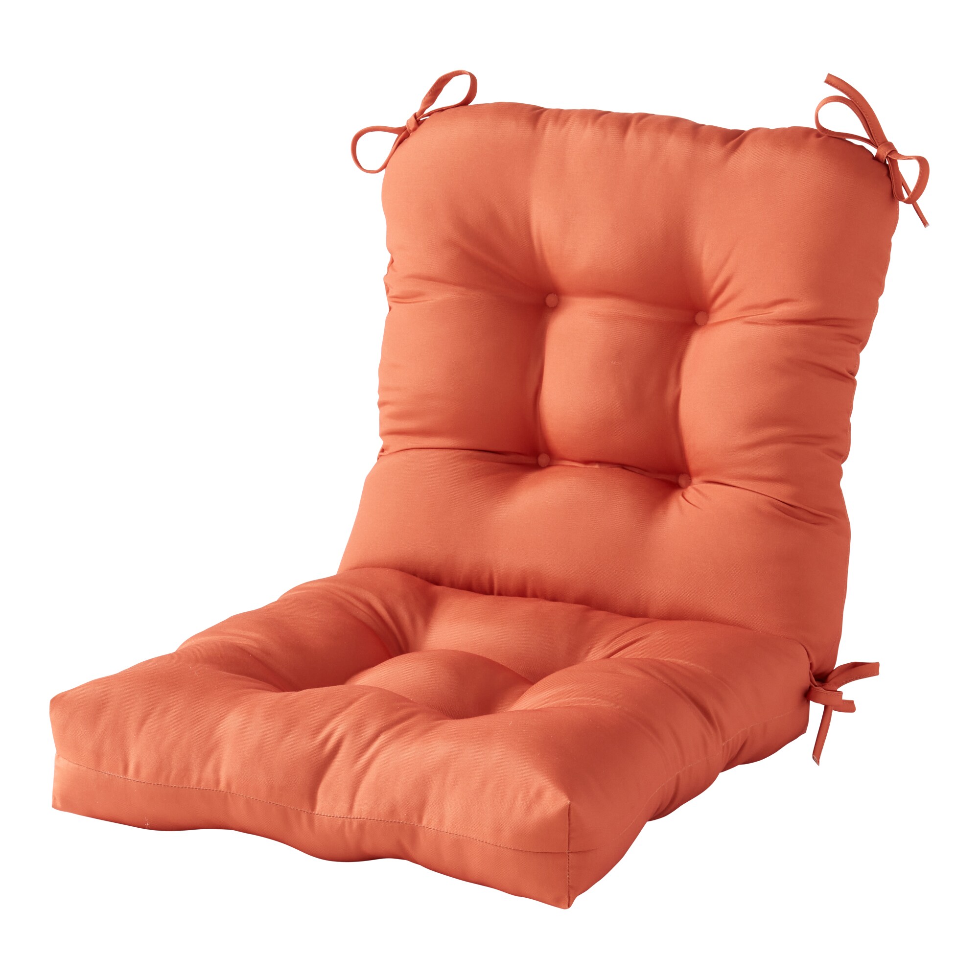 Greendale Home Fashions 21-in x 21-in Rust Patio chair cushion #OC5815-RUST