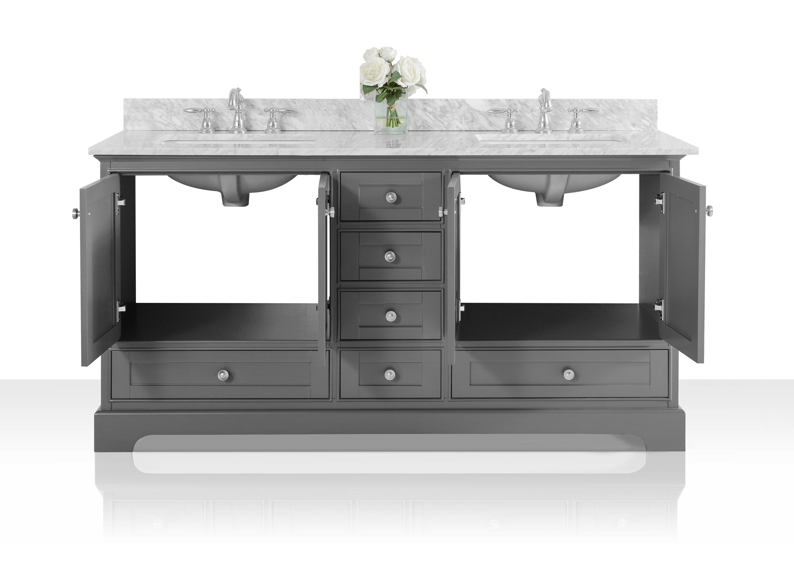 Ancerre Designs VTS-AUDREY-66-SG-CW Bath-Vanity-Combo - View #9
