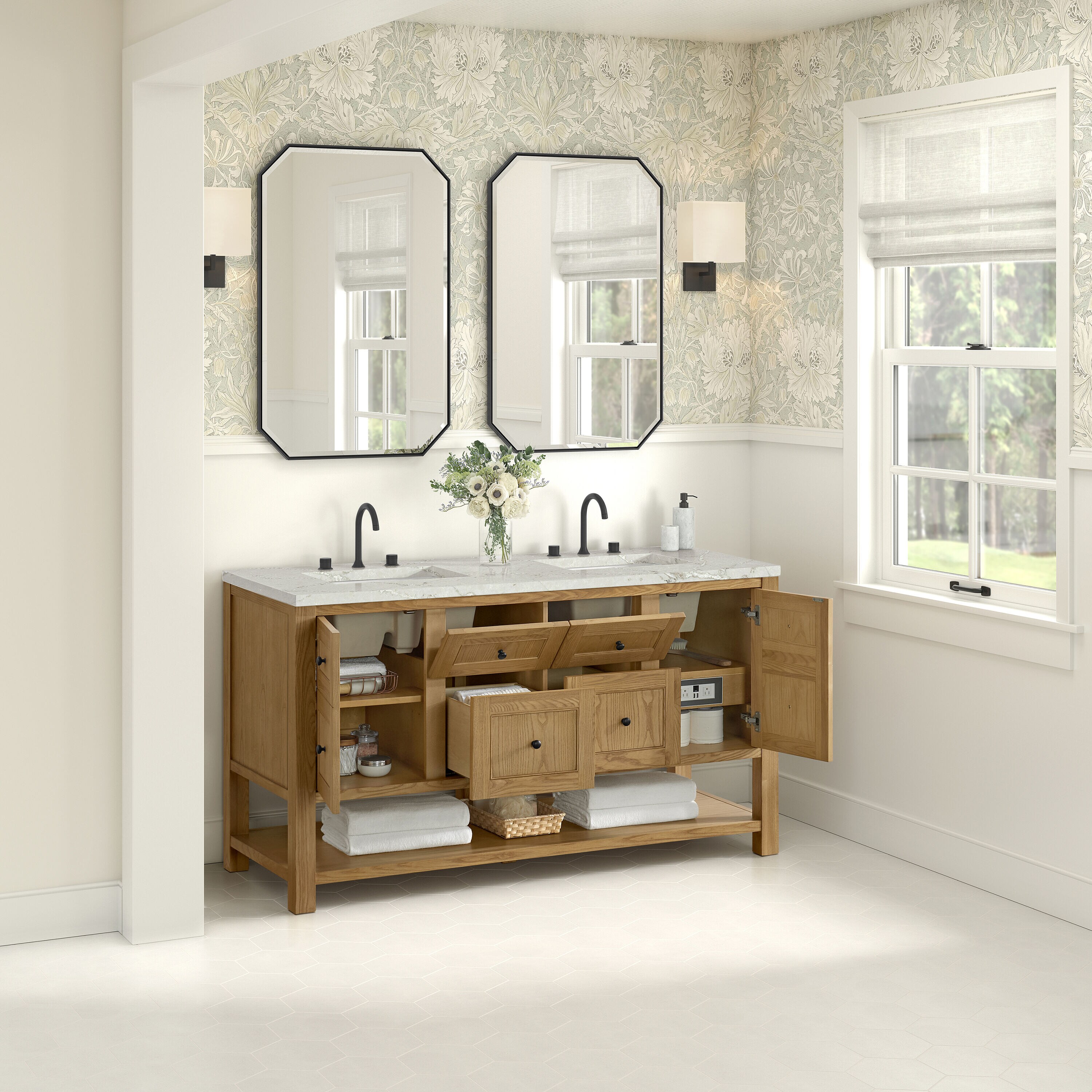 James Martin Vanities 330-V60D-LNO-3VSL Bath-Vanity-Combo - View #3