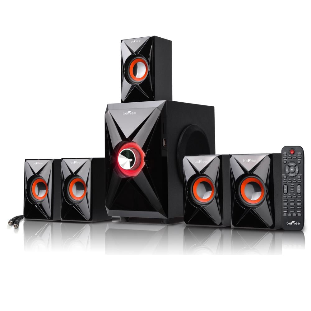 1-Speaker 75-Watt Black 5.1 Home Theater Speaker System | - beFree Sound 84992795M