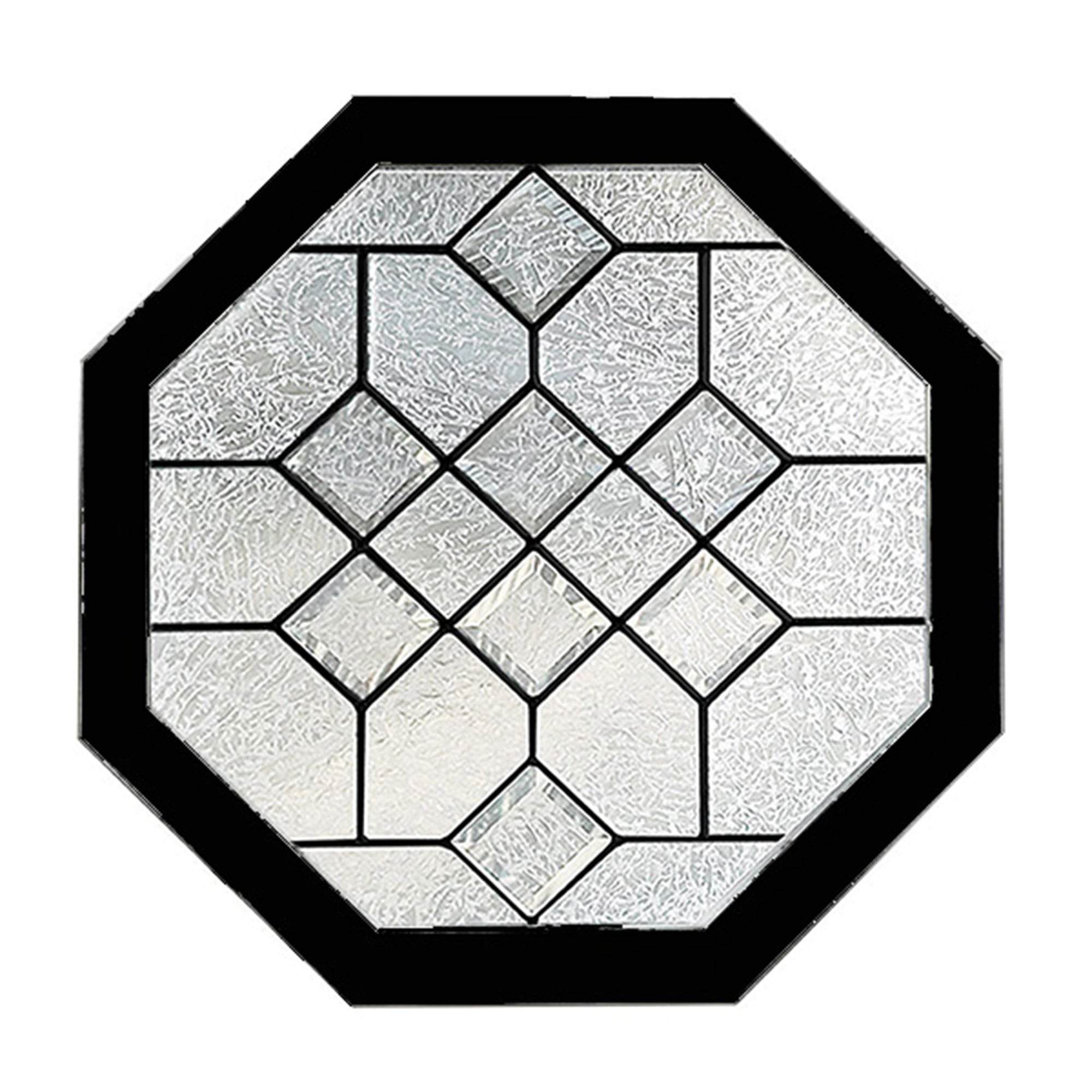 Hy-Lite Geometric Octagon Window Black Octagon Accent Window
