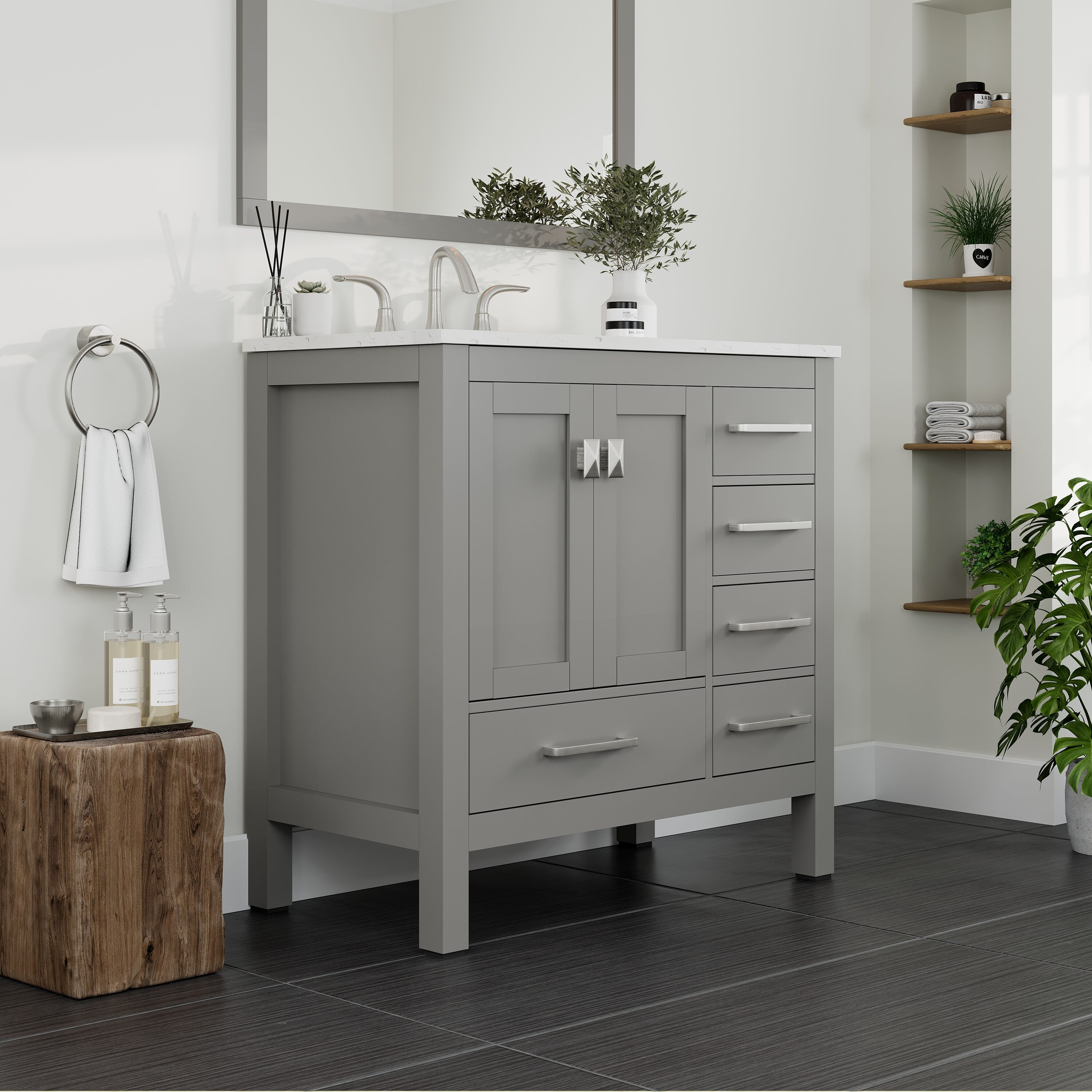Eviva EVVN412-36GR Bath-Vanity-Combo - View #2