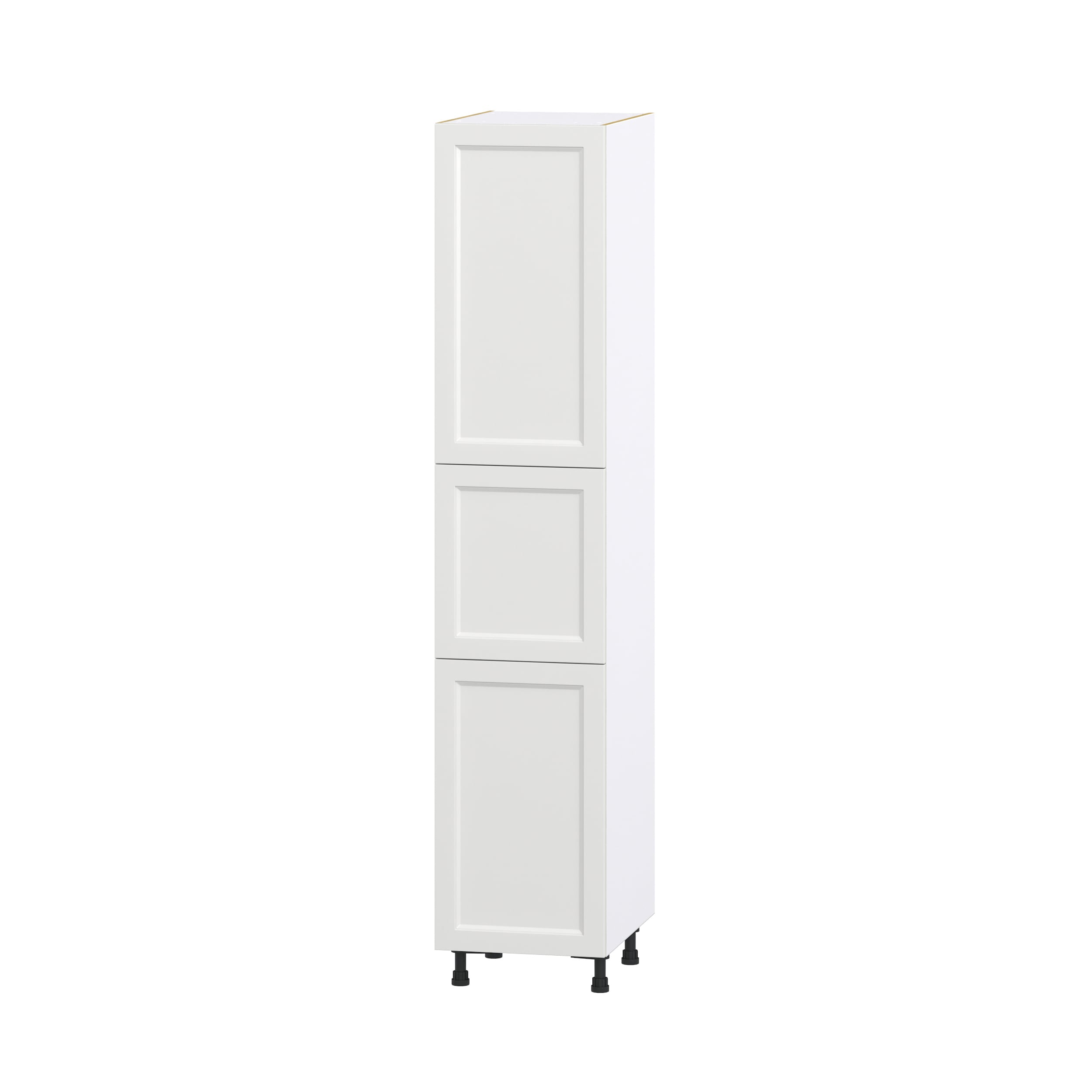 Hugo&Borg DST182489.5(L/R)-RI Riviera 18-in W x 89.5-in H x 24-in D Bright White Pantry Fully assembled Cabinet (Recessed Panel Shaker)