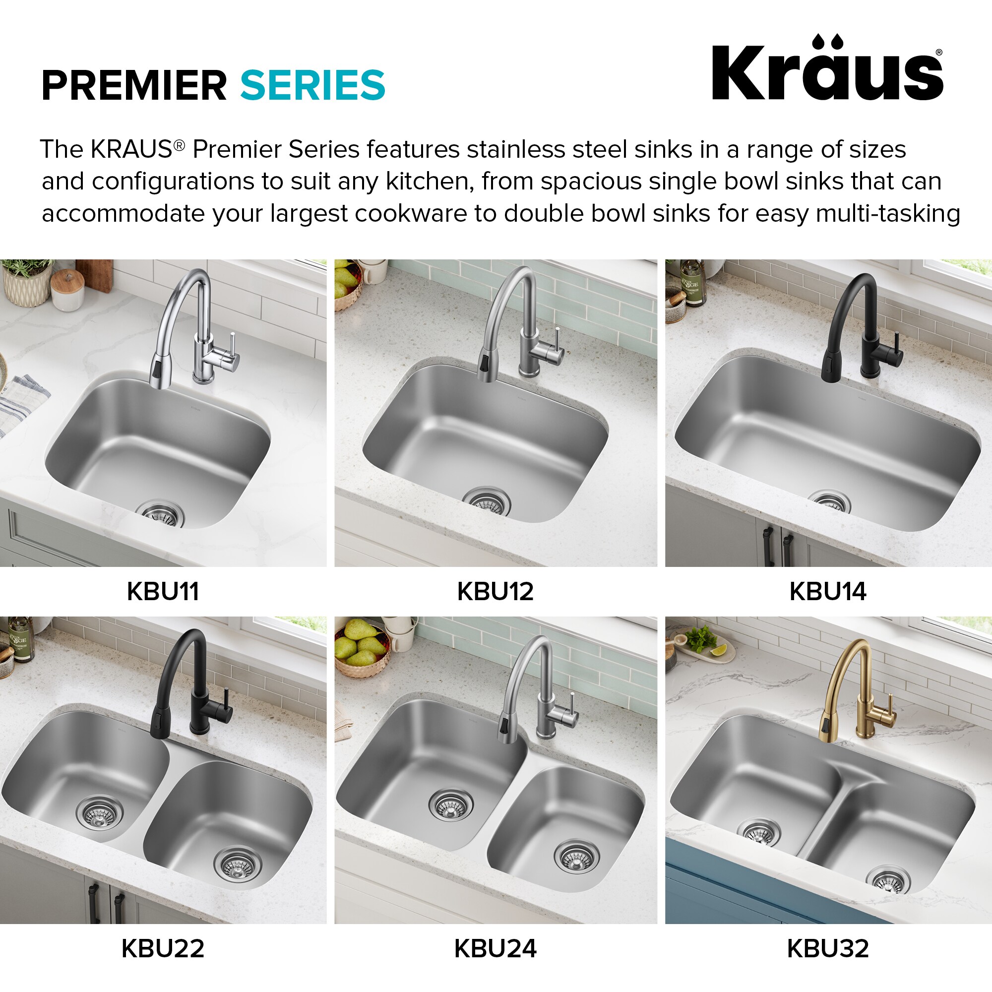Kraus KBU14 Kitchen-Sinks - View #15