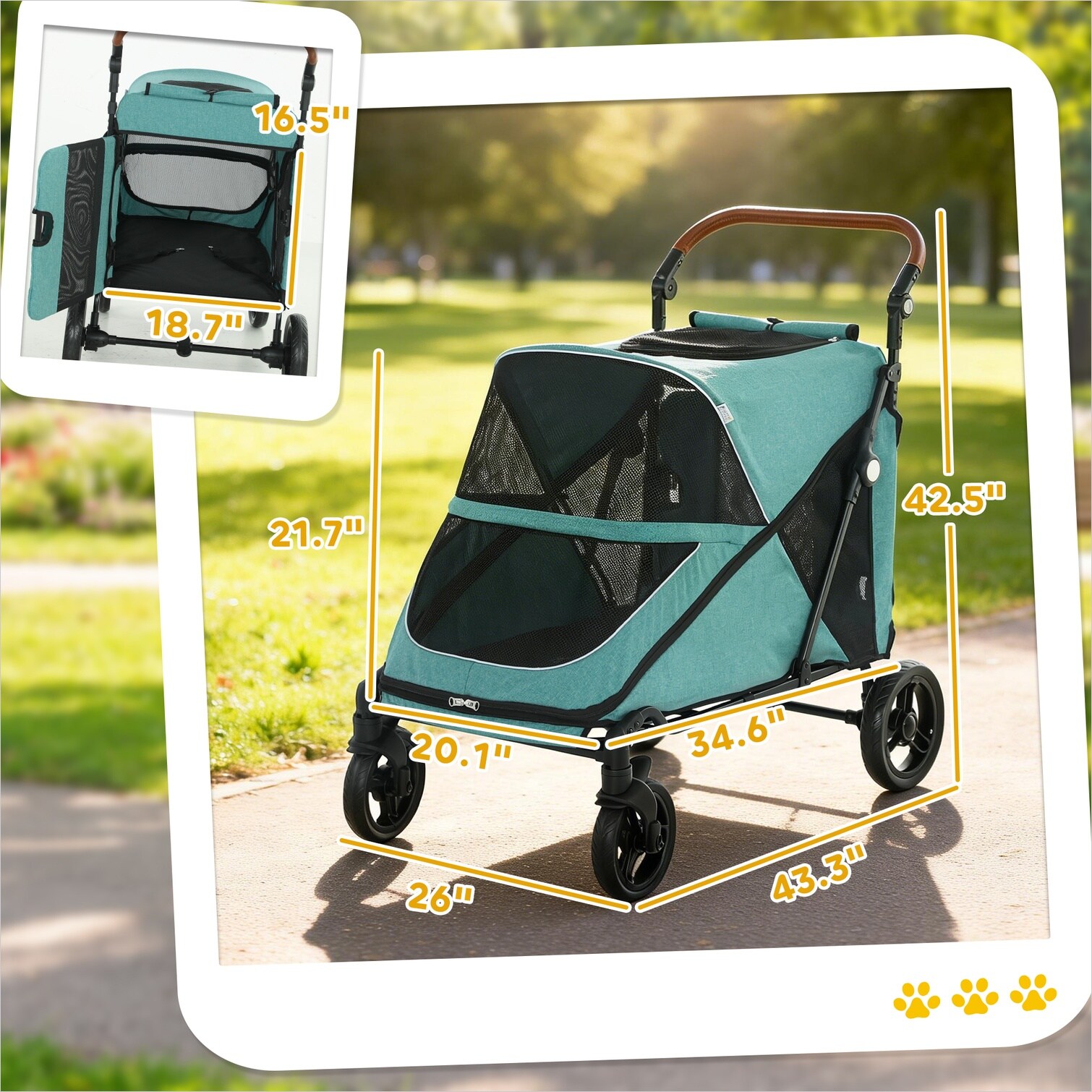 BBabe 8JLW5FE6FR9W Pet-Strollers - View #4