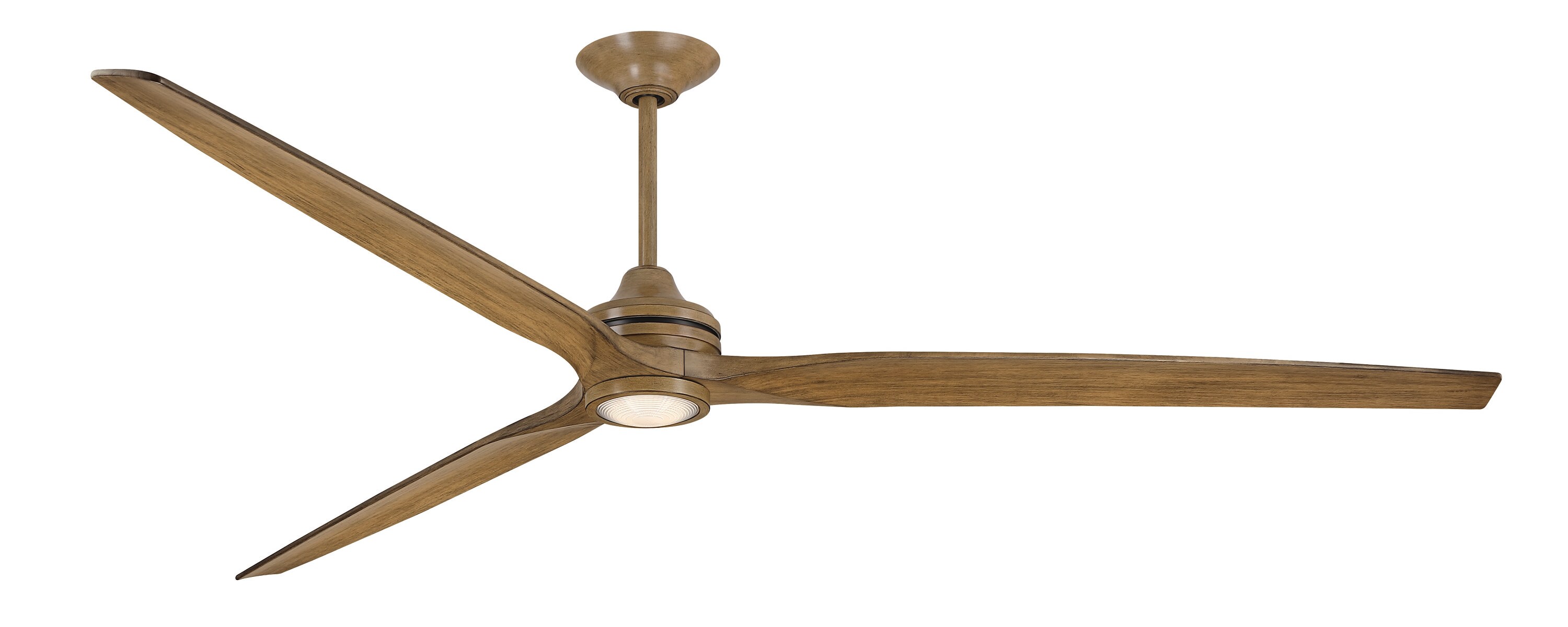 Fanimation FPD6721BDF-96DF-LK Spitfire 96-in Driftwood Color-changing Integrated LED Indoor/Outdoor Smart Propeller Ceiling Fan with Light and Remote (3-Blade)