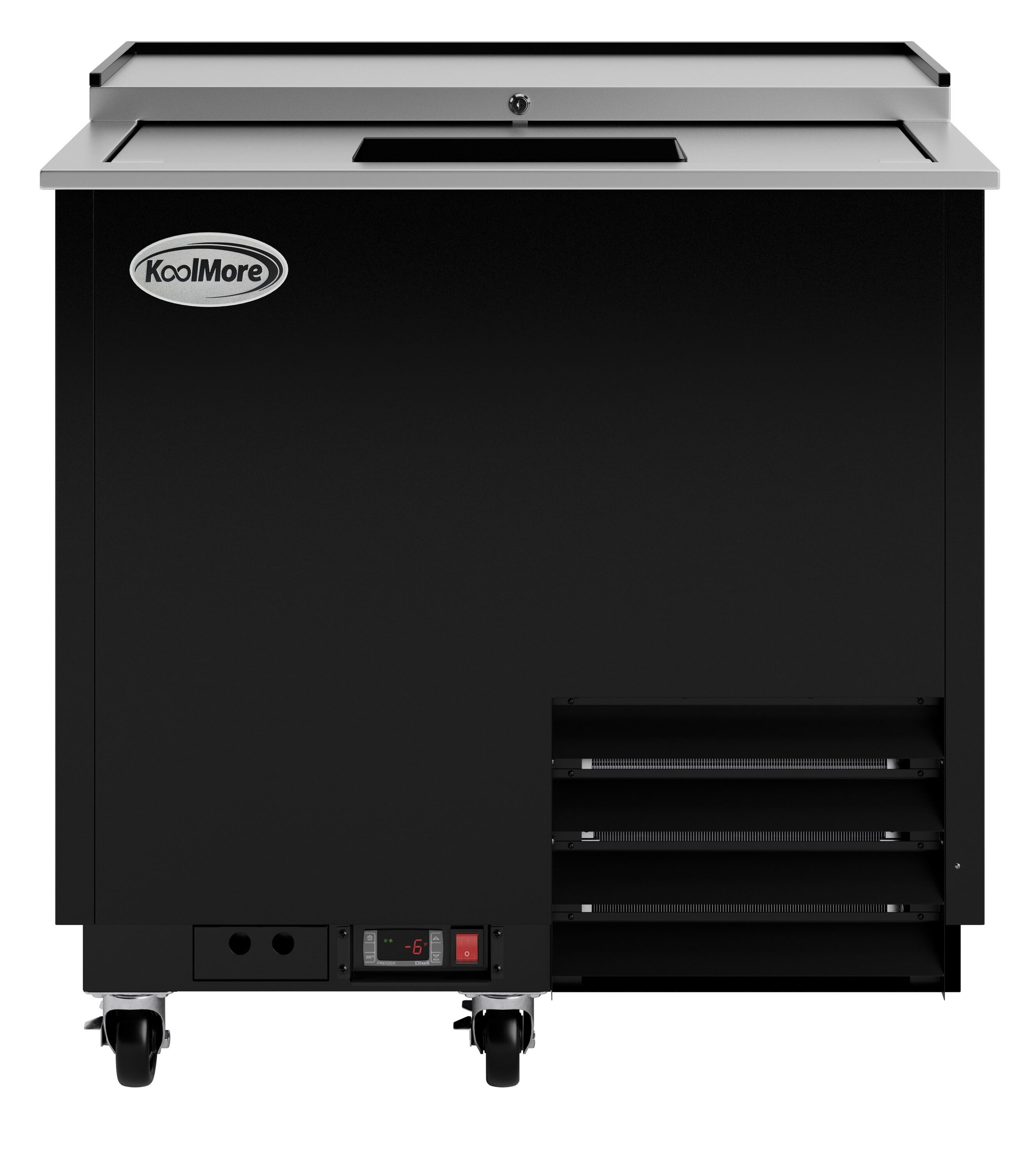 KoolMore LOW-KM-GF36-BK 9.2-cu ft Undercounter Frost-free Commercial Freezer in Black