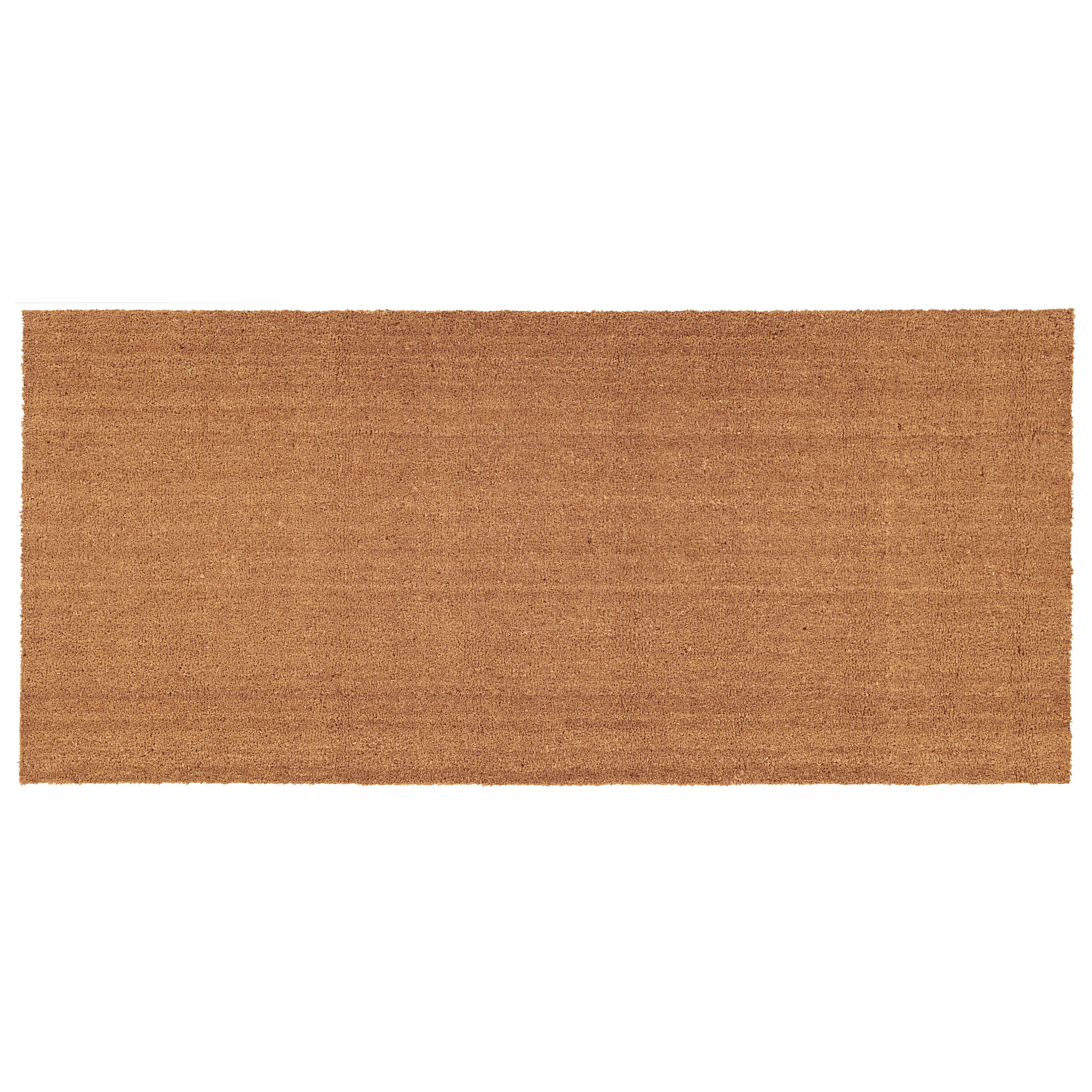 Natural Coir and Vinyl Rectangular Outdoor Doormat 2' x 4'