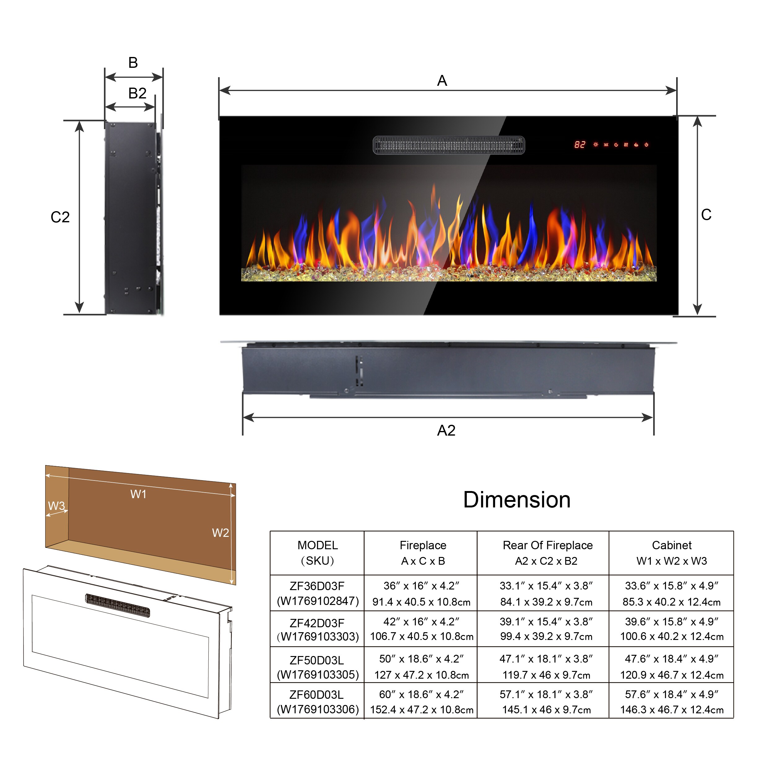 Miki Shinly CEM-3306-10QI Electric-Fireplaces - View #9