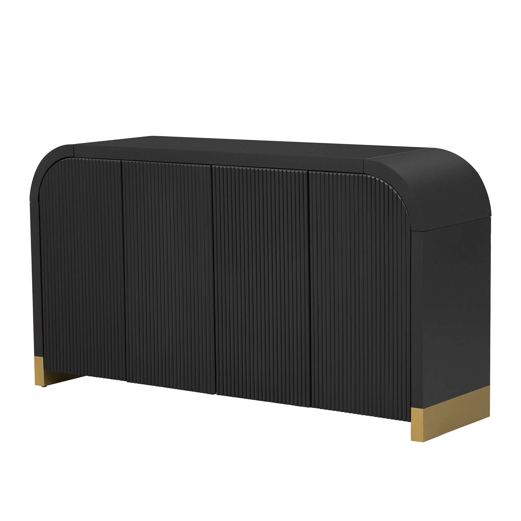 Oaks Decor OA530090B Contemporary/Modern Black Sideboard