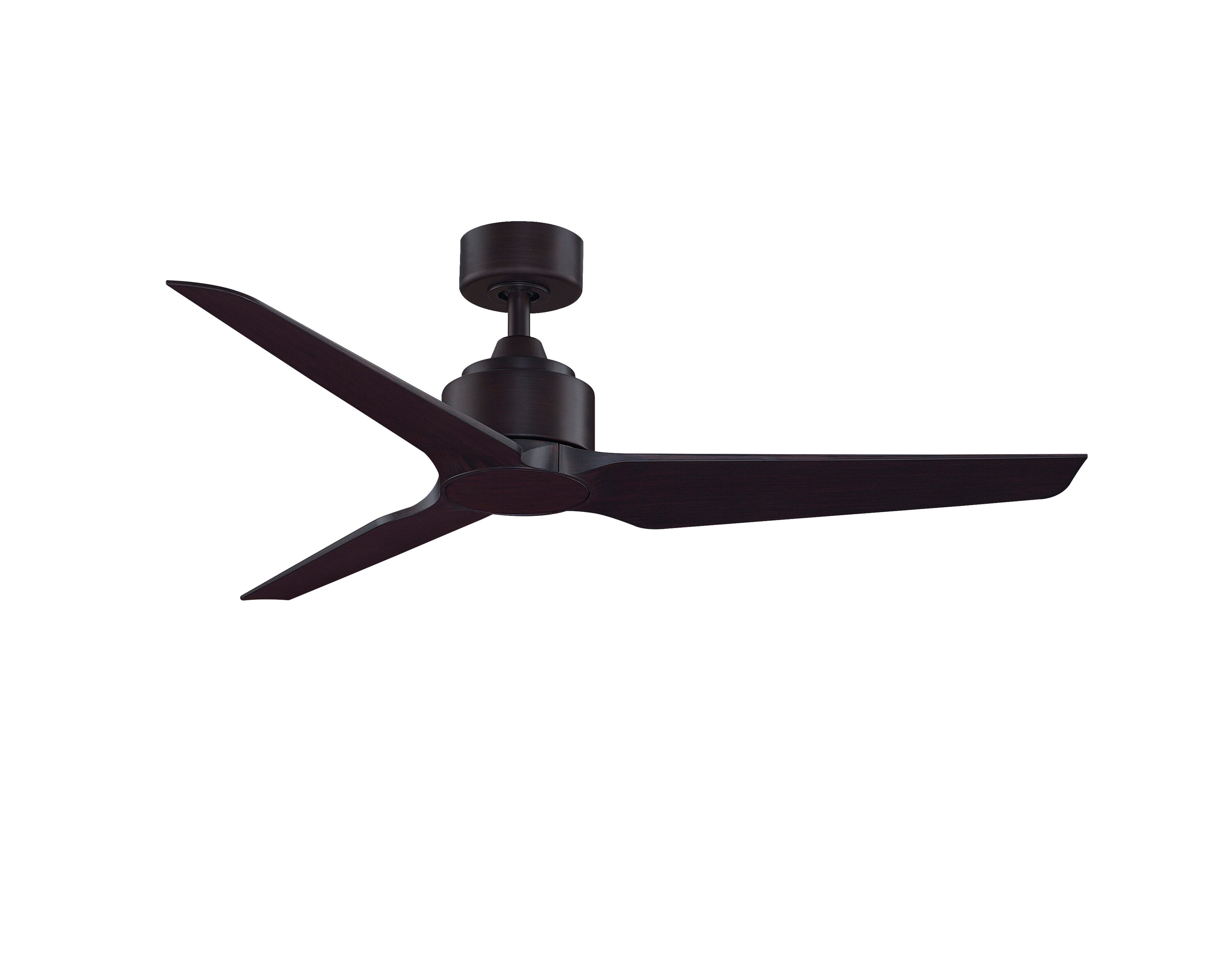 Fanimation TriAire Custom 52-in Dark Bronze with Dark Walnut Blades Indoor/Outdoor Smart Propeller Ceiling Fan Light Kit Compatible and Remote (3-Blade) FPD8514DZW-52DWAW Sansujyuku sansujyuku.com