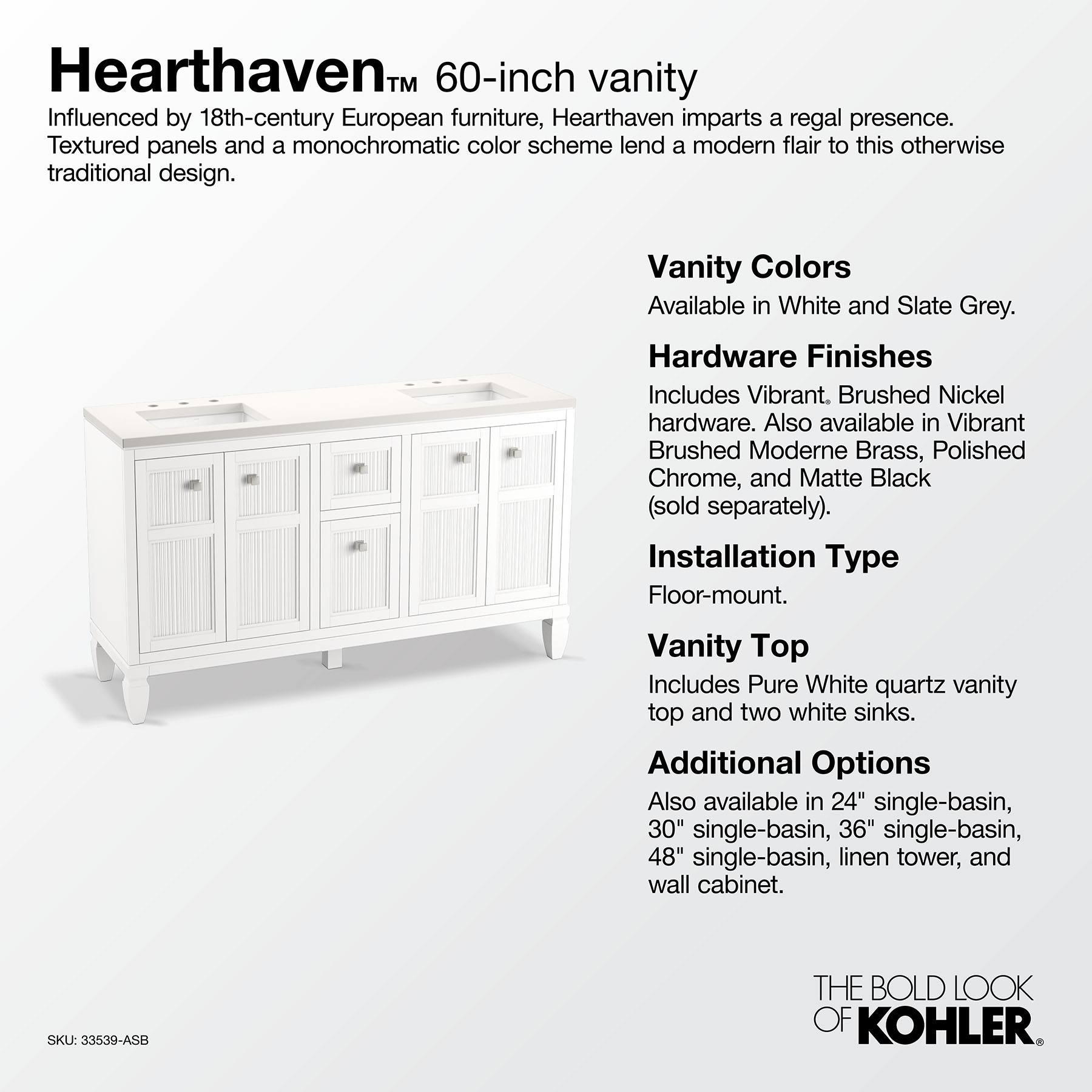 KOHLER 33539-ASB-1WX Bath-Vanity-Combo - View #12