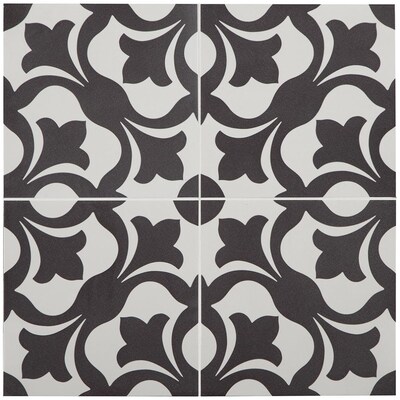 Stainmaster Florence Black And White 9, Patterned Vinyl Flooring