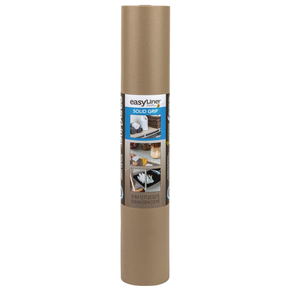 Duck Solid Grip EasyLiner 20-in x 12-ft Taupe Shelf Liner in the Shelf  Liners department at