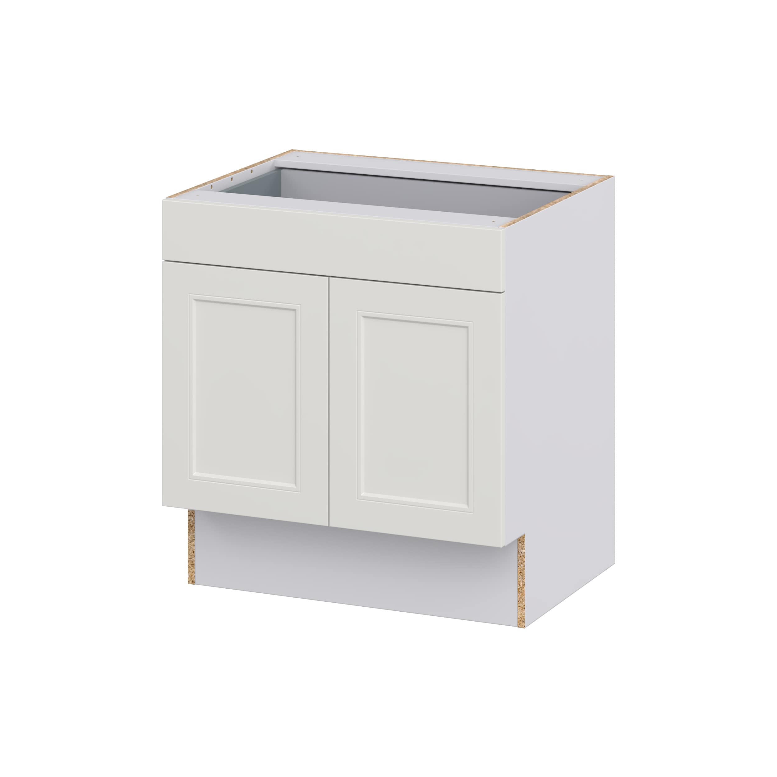 Hugo&Borg DSB30ADA-BE Belcourt 30-in W x 32.5-in H x 24-in D Painted Light Gray Base Fully assembled Cabinet (Recessed Panel Shaker)