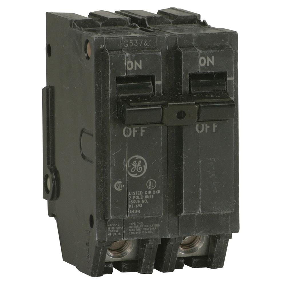 GE THQL2145 Q-Line THQL 45-amp 2 -Pole Standard trip Circuit Breaker