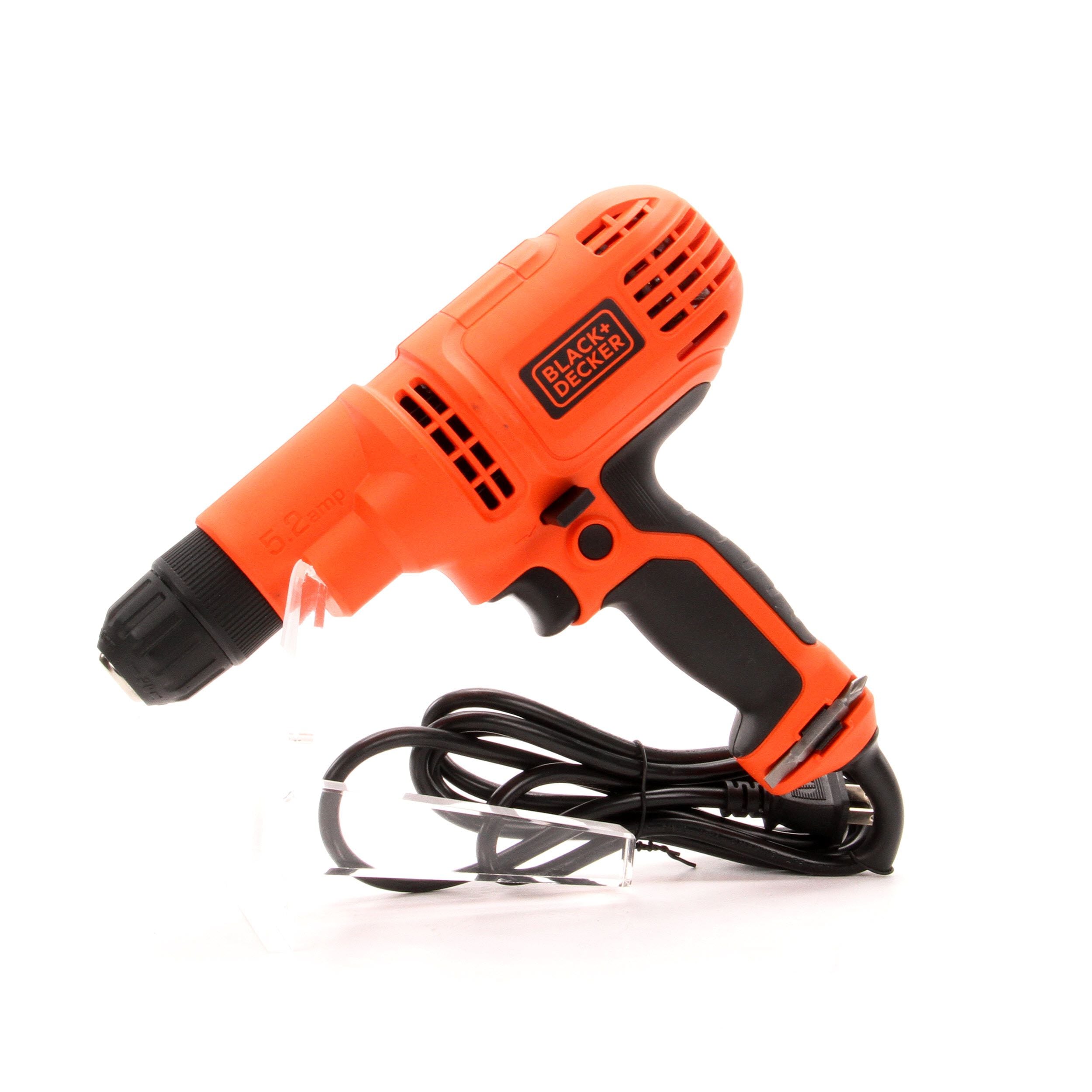 BLACK+DECKER 5.2Amp 3/8-Inch Corded Drill With 10 Bonus Drill Bits, DR260VA  