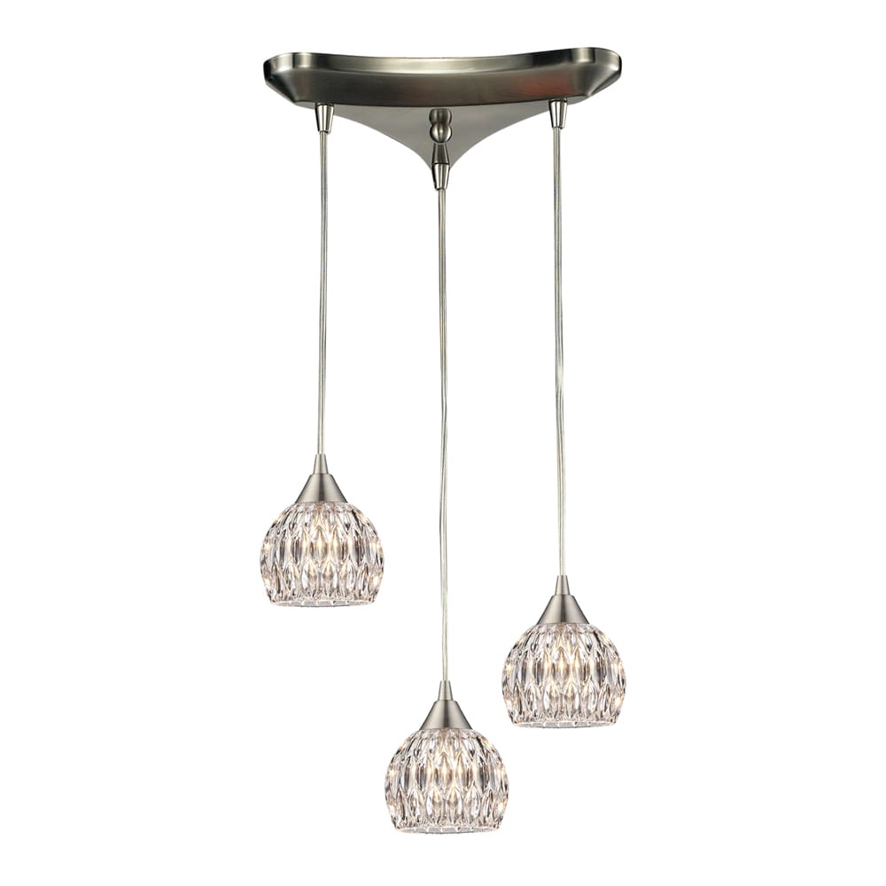 Westmore by ELK Lighting PT324301 SARATOGA SPRINGS 3LT NCKL MINPEND