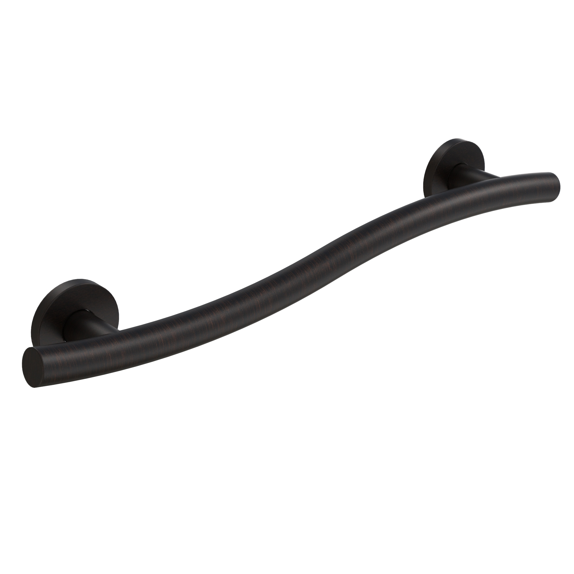 Keeney 2022-16VB Wave 16.0-in Oil rubbed bronze Wall mount ADA Compliant Grab Bar ( 250.0-lb Weight Capacity )