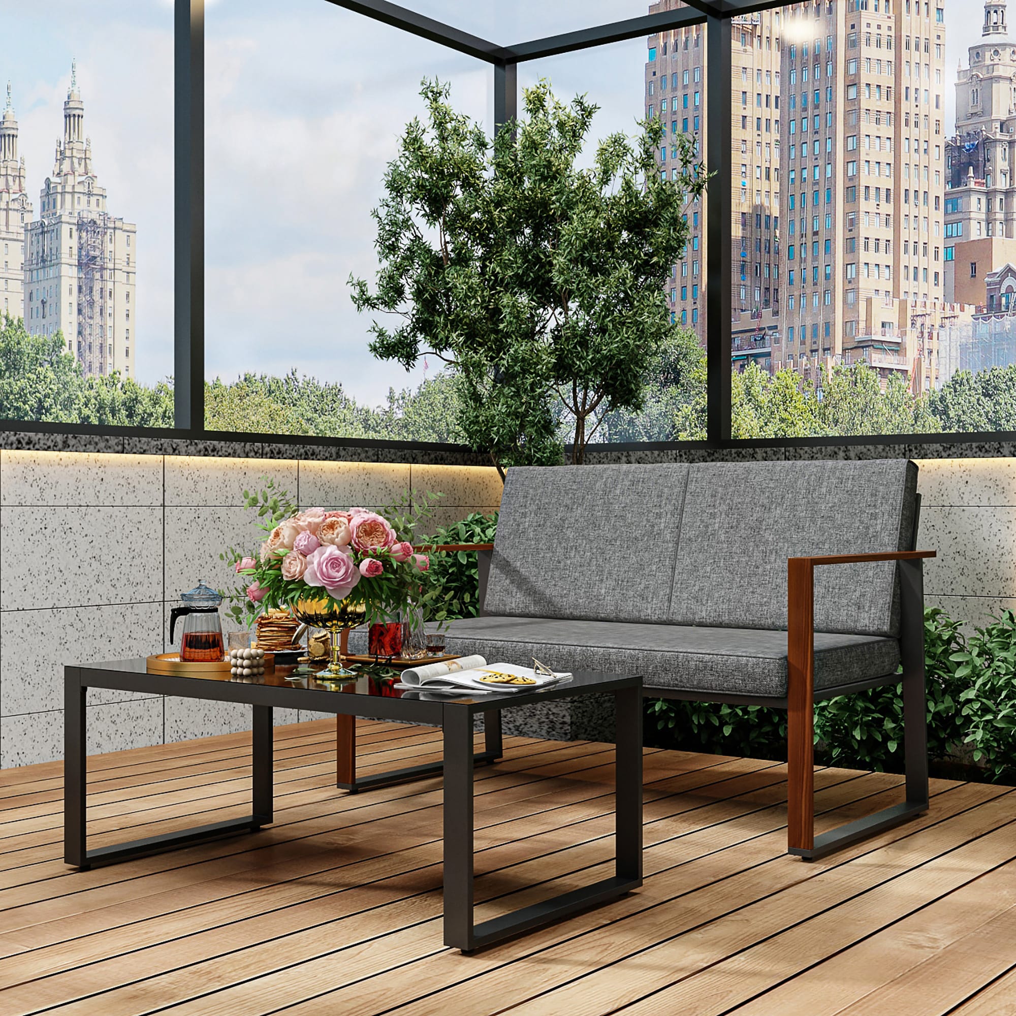 MIDHAM KF170301-04 Patio-Conversation-Sets - View #2