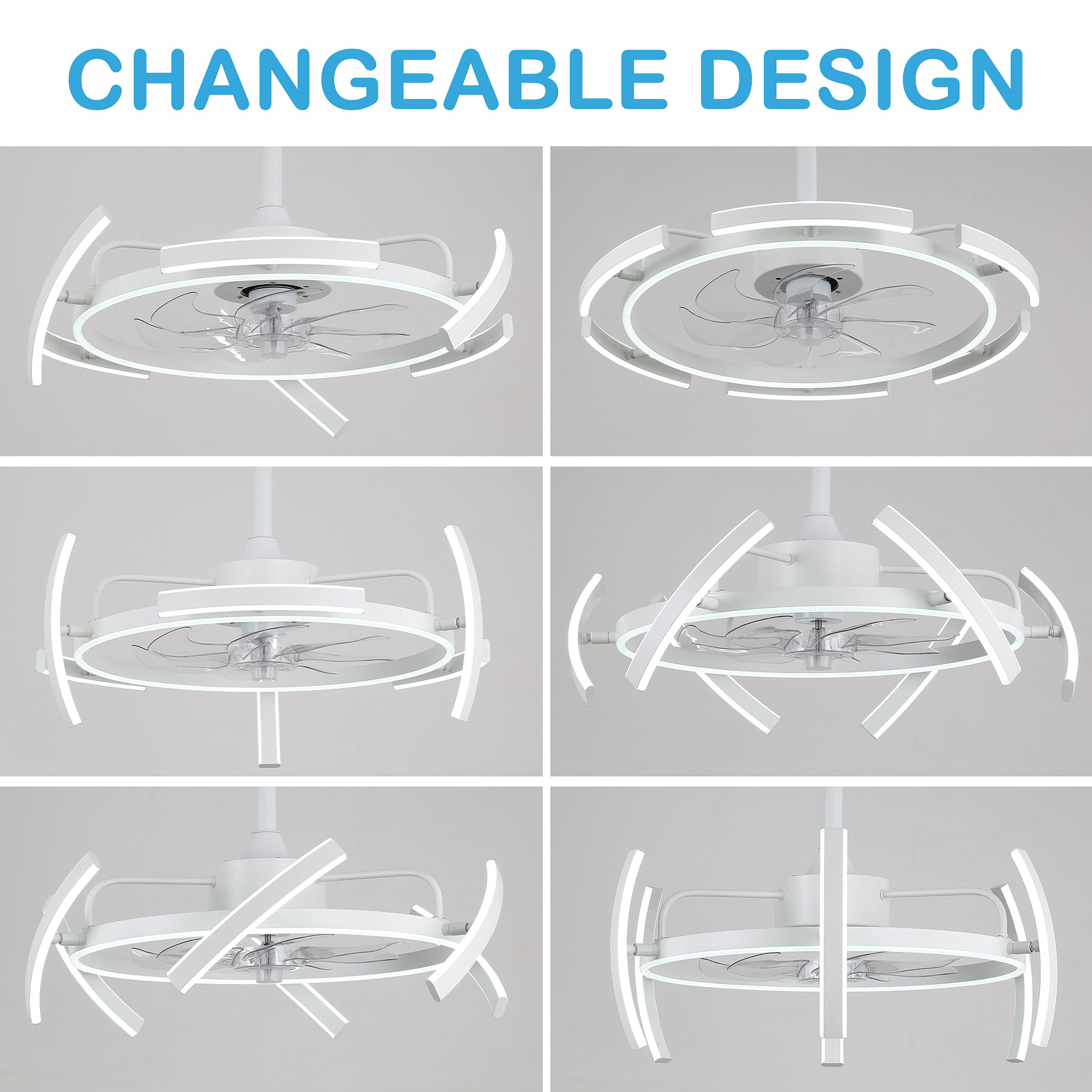 Oaks Decor DC2405-W Ceiling-Fans - View #2