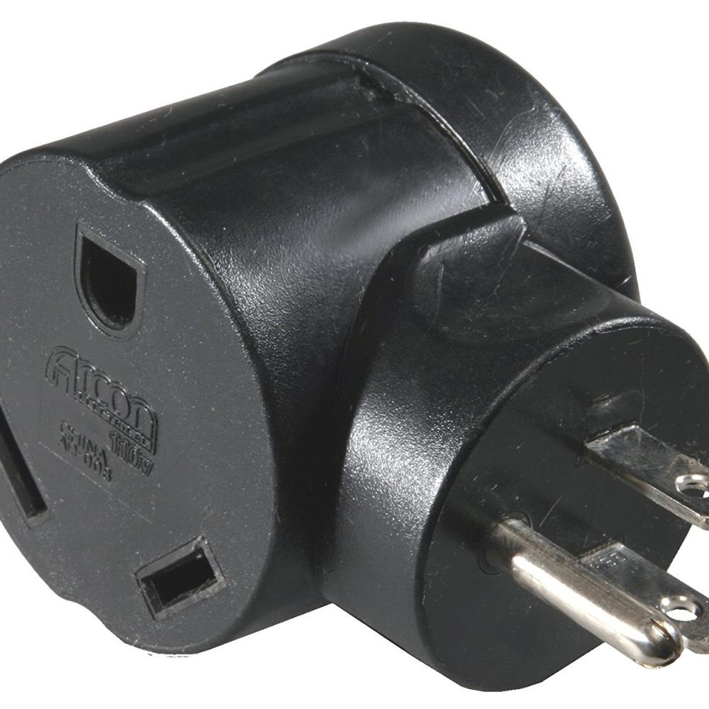 Tool Time ZX9KSAO171099 30 A Female to 15 A Male 90-Degree Power Adapter
