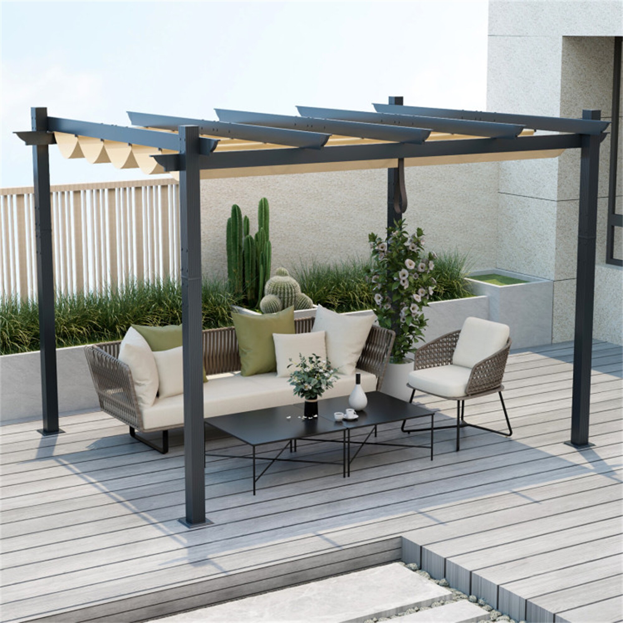 BABOOM BOM-10912BE-CO Wood-Resin-Gazebos - View #11