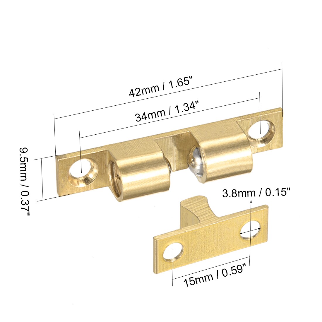 Unique Bargains S25093001UX9745 Cabinet-Latches - View #2