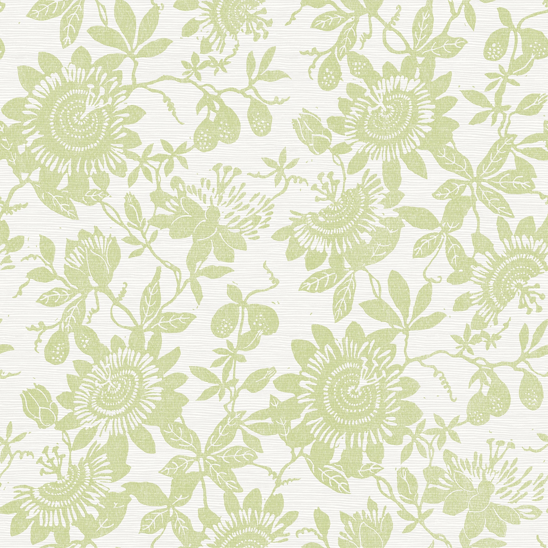 A-Street Prints 4074-26628 Georgia 56.4-Sq. Feet Green Non-woven Textured Floral 3D Unpasted Wallpaper