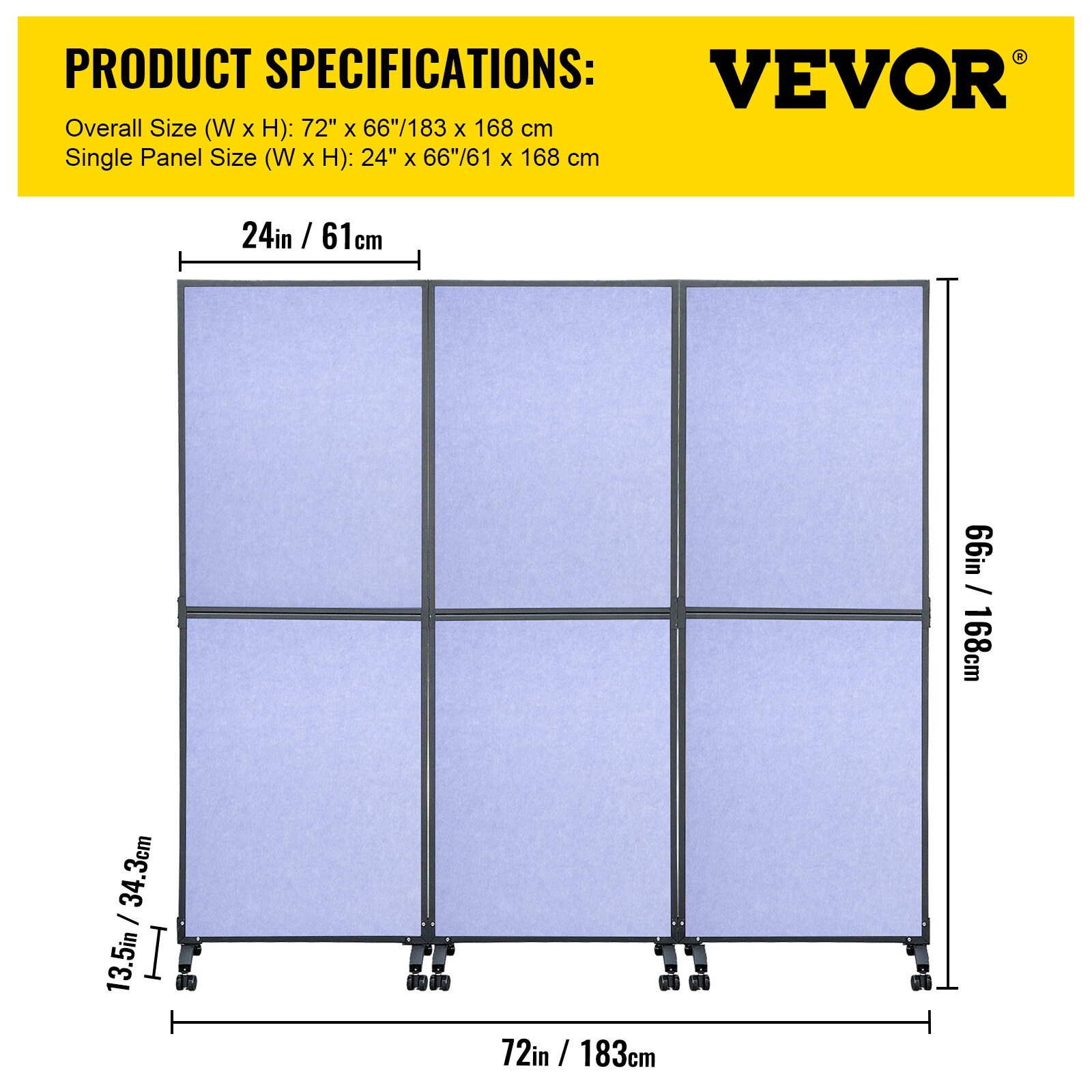 VEVOR LDSGYPF7266SPGLS1V0 Indoor-Privacy-Screens - View #8