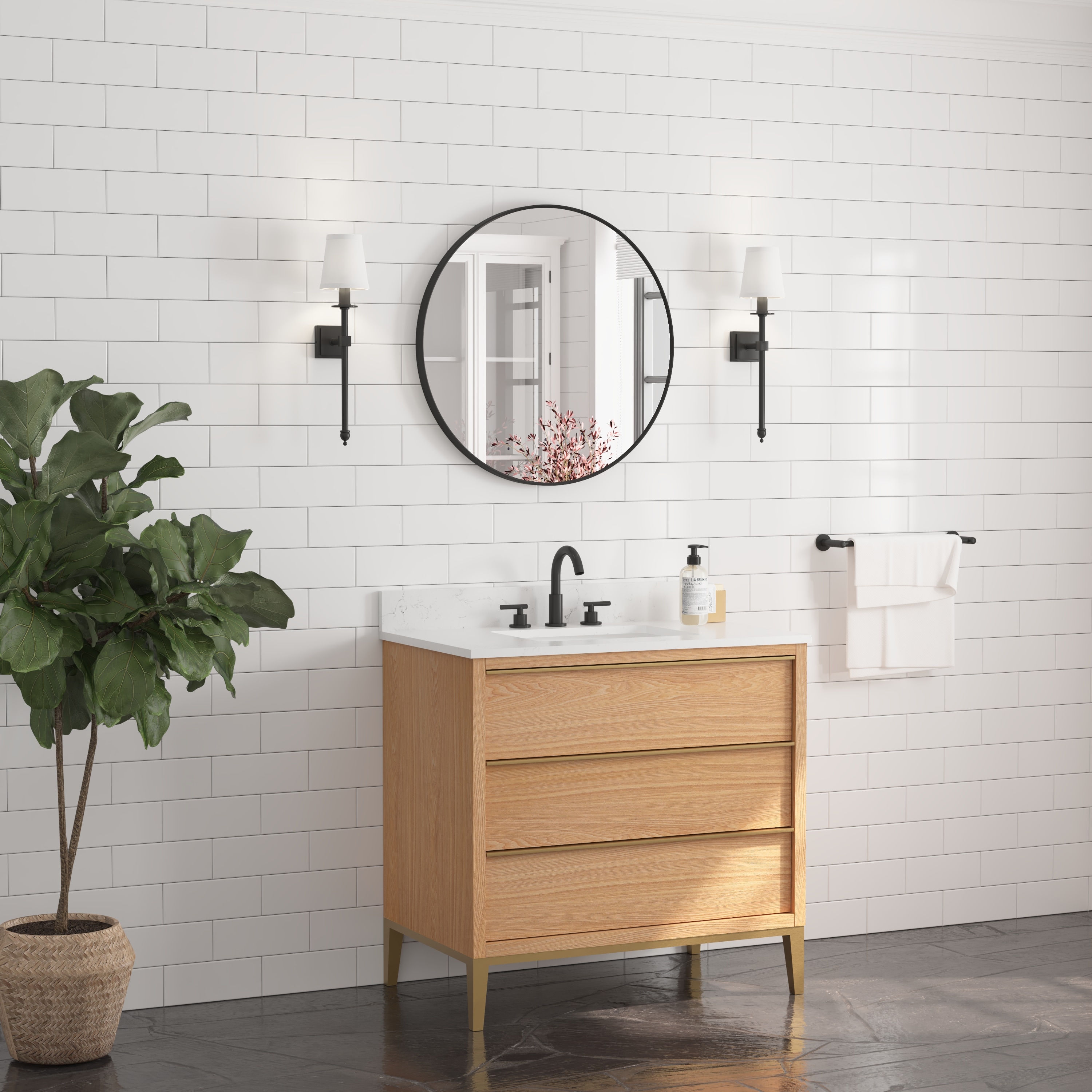 WELLFOR BFB5104GB -WF Framed-Bath-Mirrors - View #6