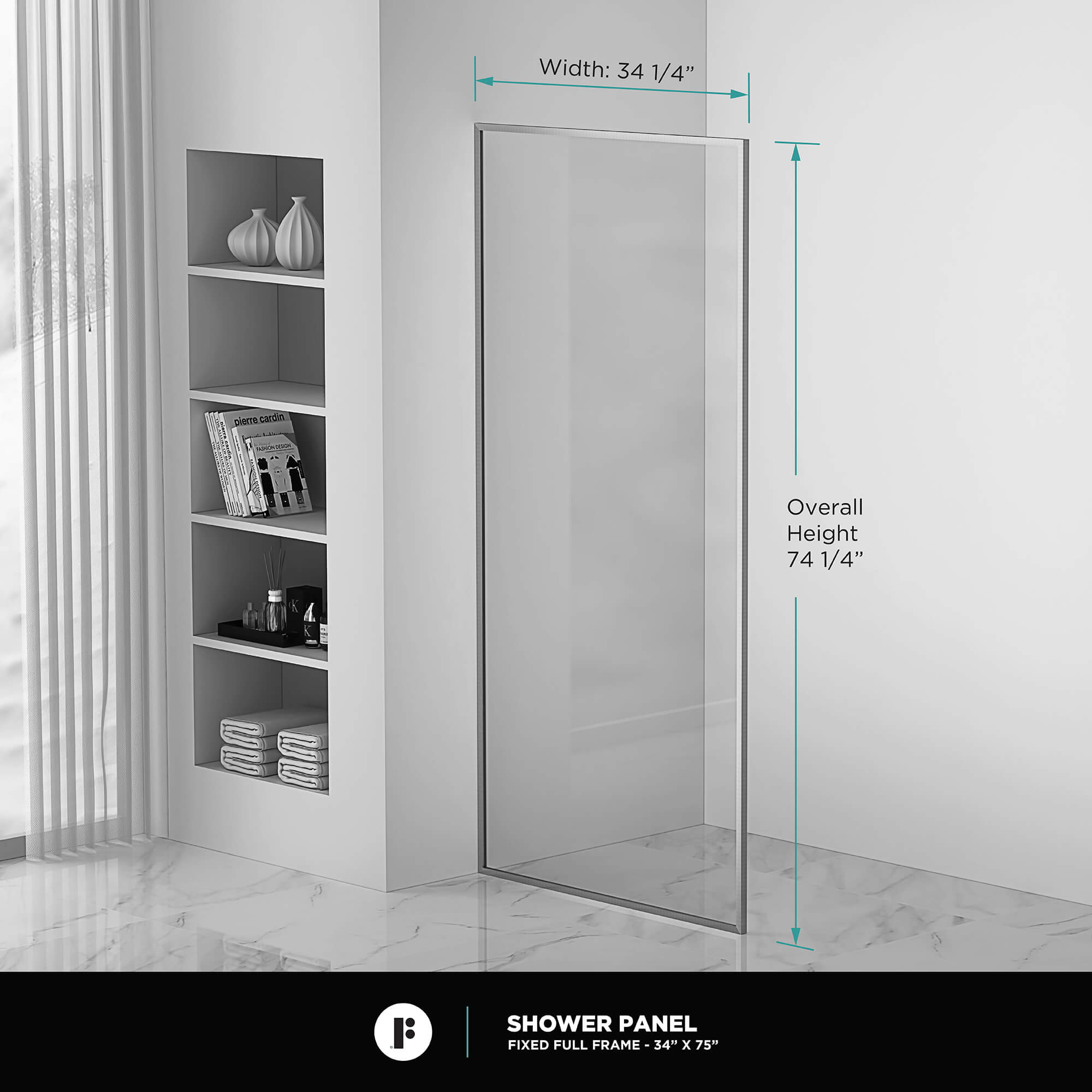 Fine Fixtures SDF2-34PC Shower-Doors - View #4