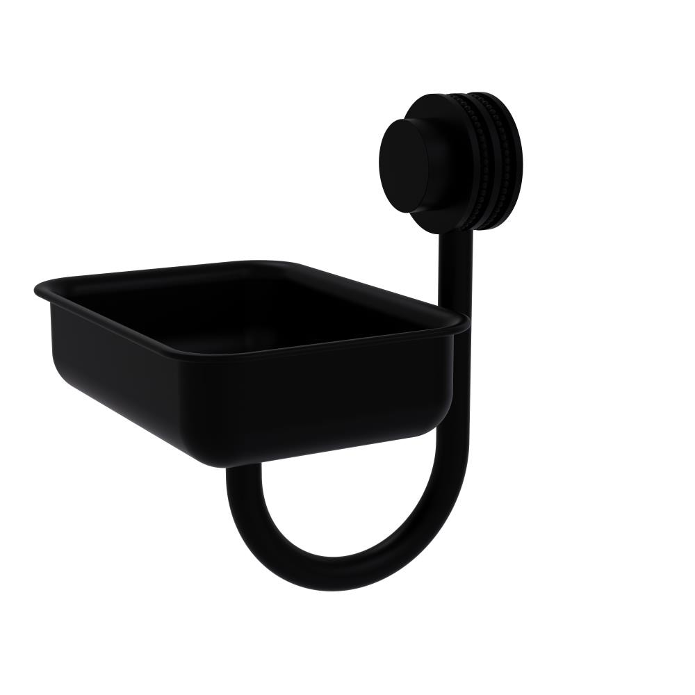 Allied Brass 432D-BKM Venus Matte Black Brass Soap Dish
