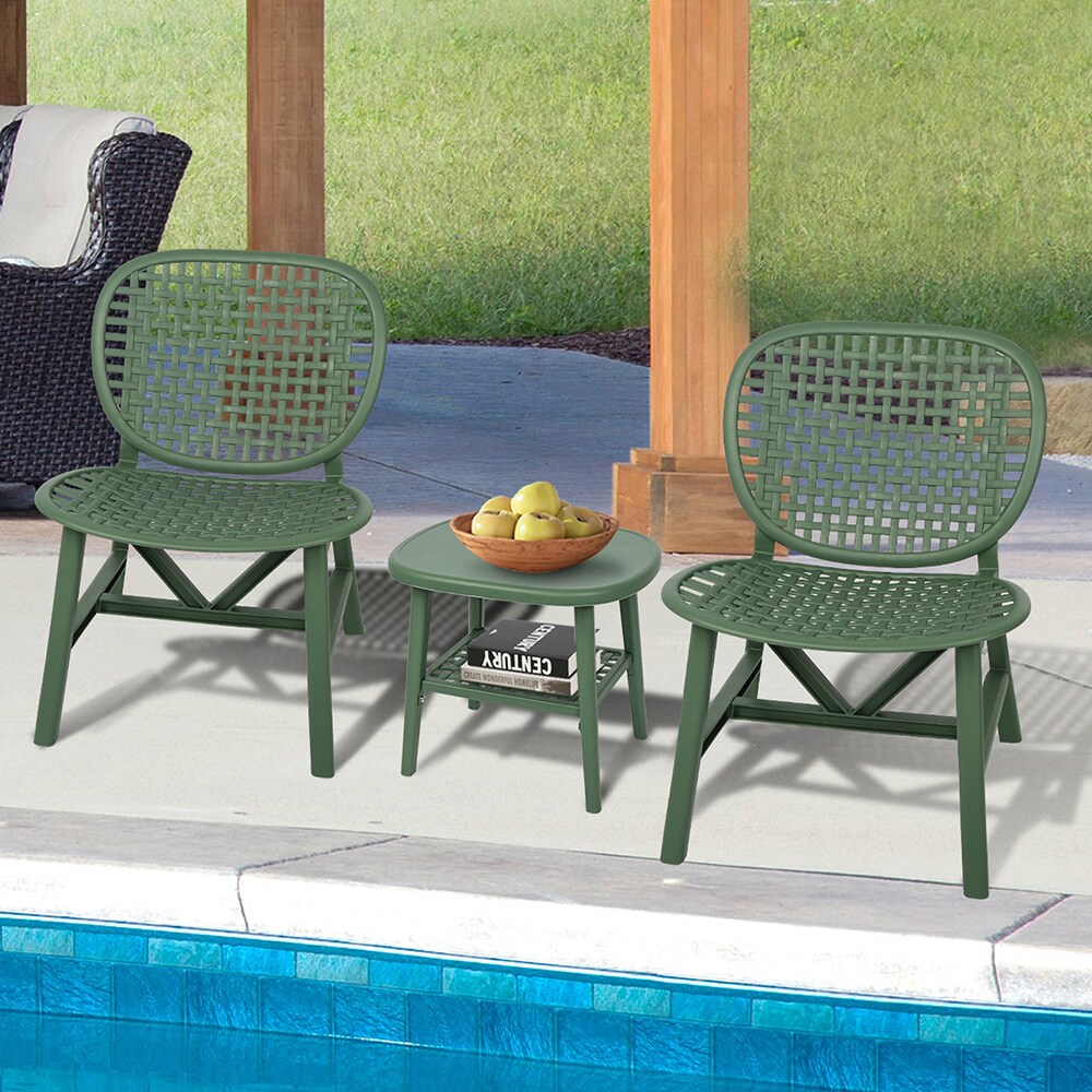 Topcraft PJTC04GR Patio Conversation Sets 3 -Piece Patio Conversation Set