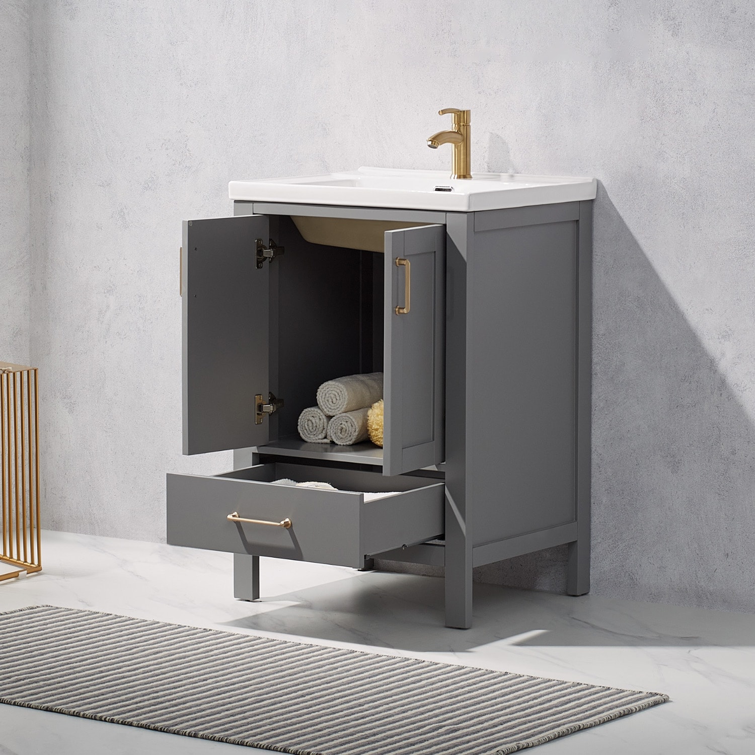 Vinnova 723024-GR-WH-NM Bath-Vanity-Combo - View #3