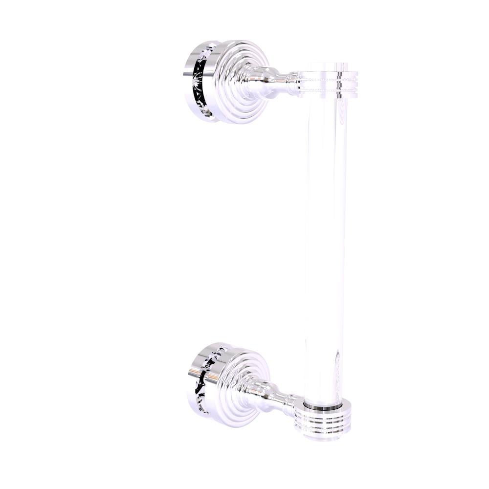 Allied Brass PG-407D-8SM-PC Polished chrome 8-Inches Hinged shower door Handle
