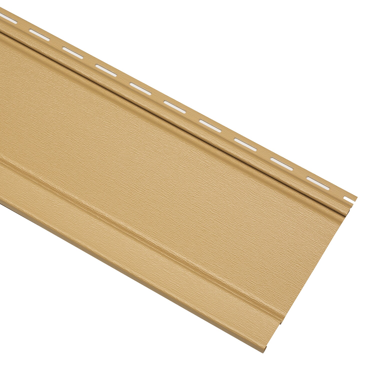  120577A Board and batten Single 7-in Board and Batten Amber Vinyl Siding Panel 7-in x 120-in