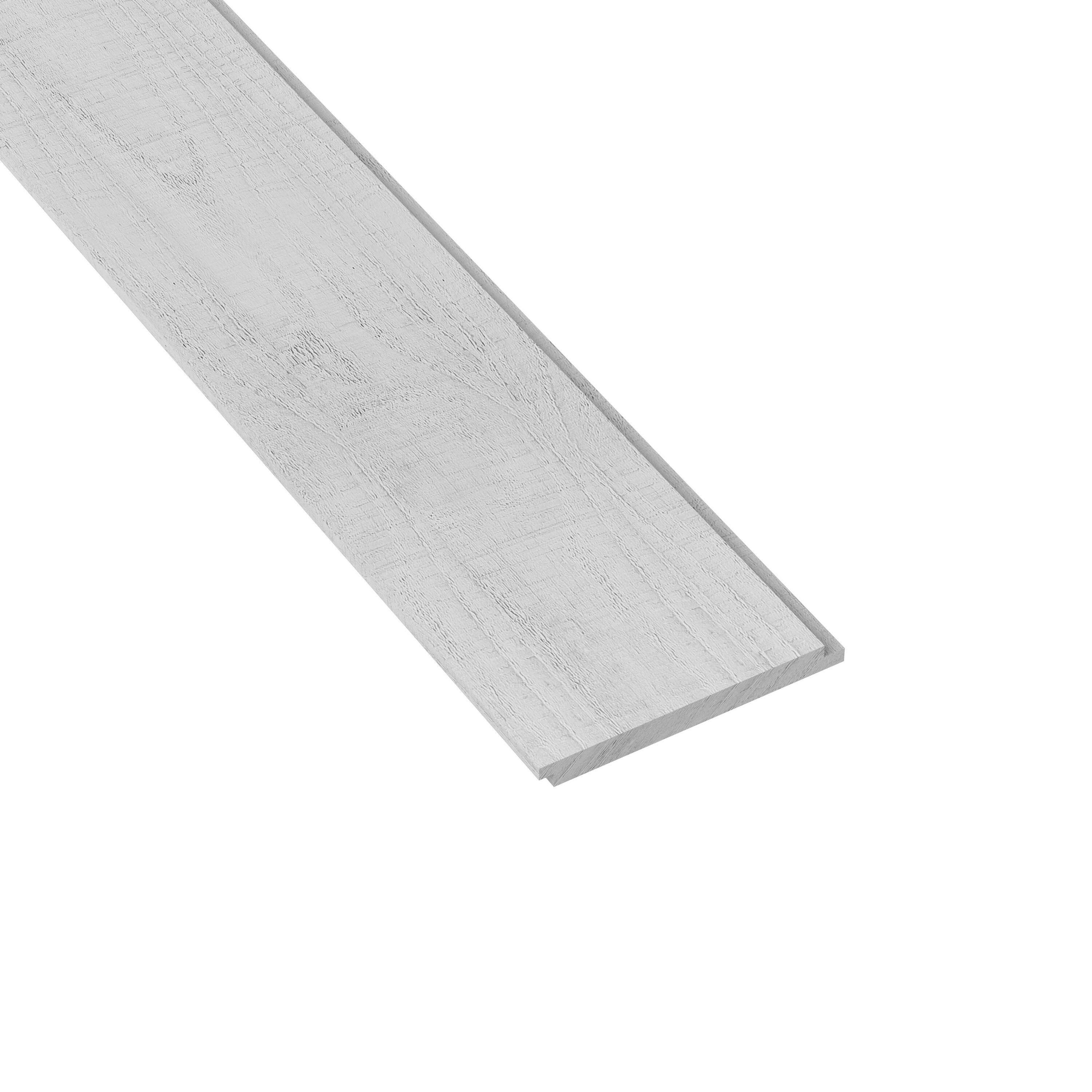 allen + roth 58X6X8-RSW 5-1/2-in x 8-ft Painted Smooth White Pine Shiplap Wall Plank ( 3.66-sq ft )