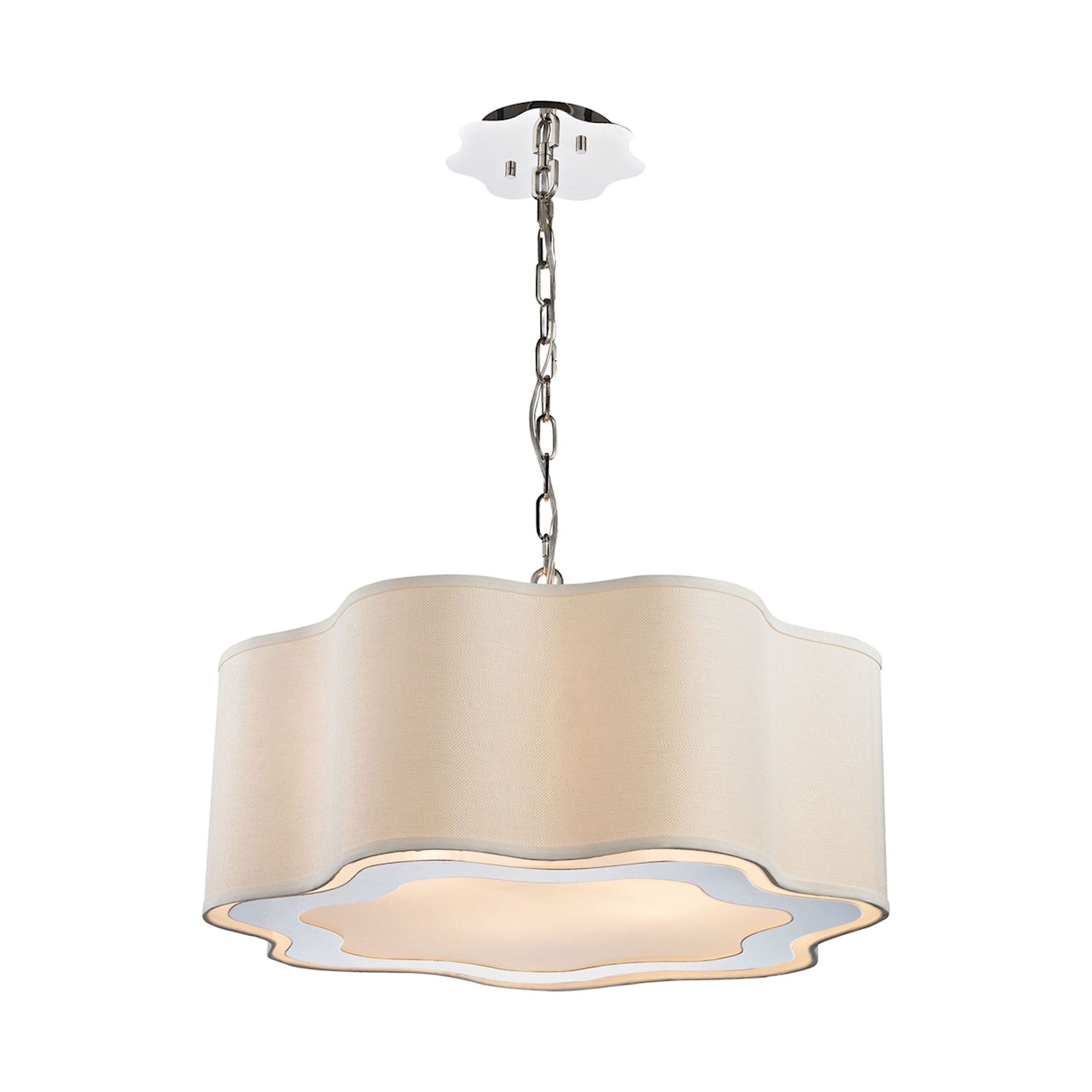 Westmore by ELK Lighting LW-20240605223 Mandevilla 4 -Light Polished Nickel Modern/contemporary Geometric Hanging Pendant light