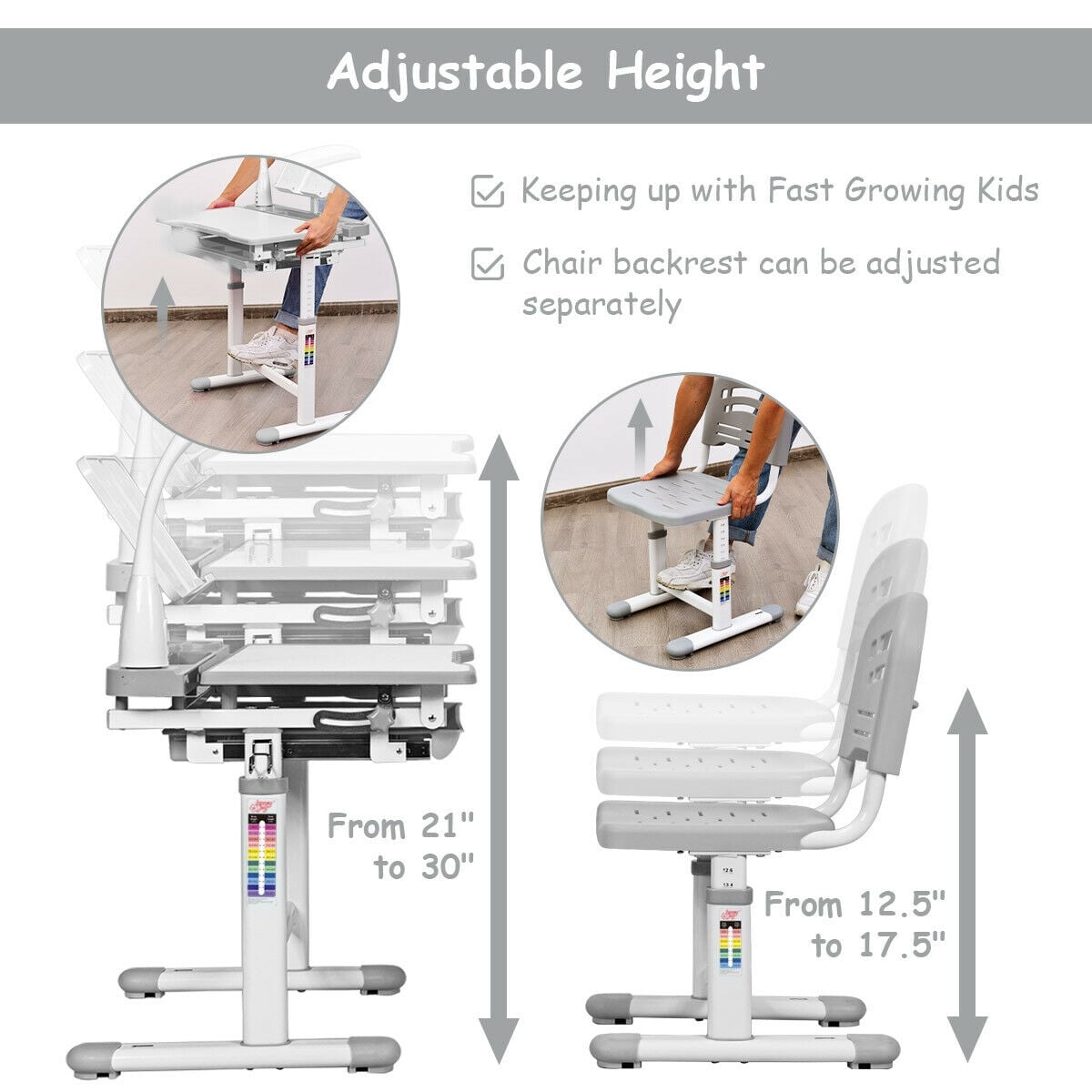 Sumyeg WF-HYSN-65819GR desks - View #7