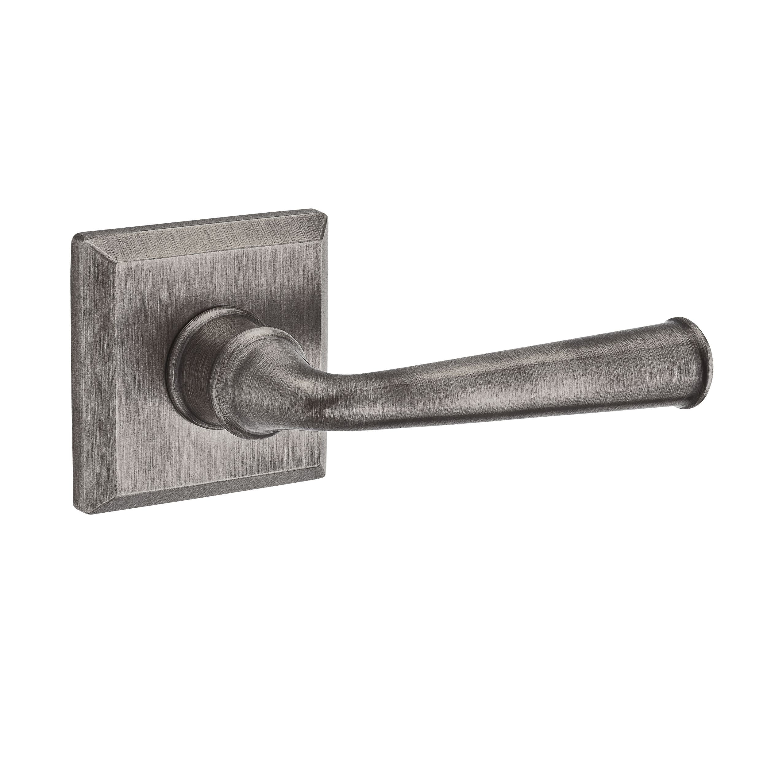 Baldwin Reserve Matte Antique Nickel Interior Bed/Bath Privacy Door Handle in the Door Handles