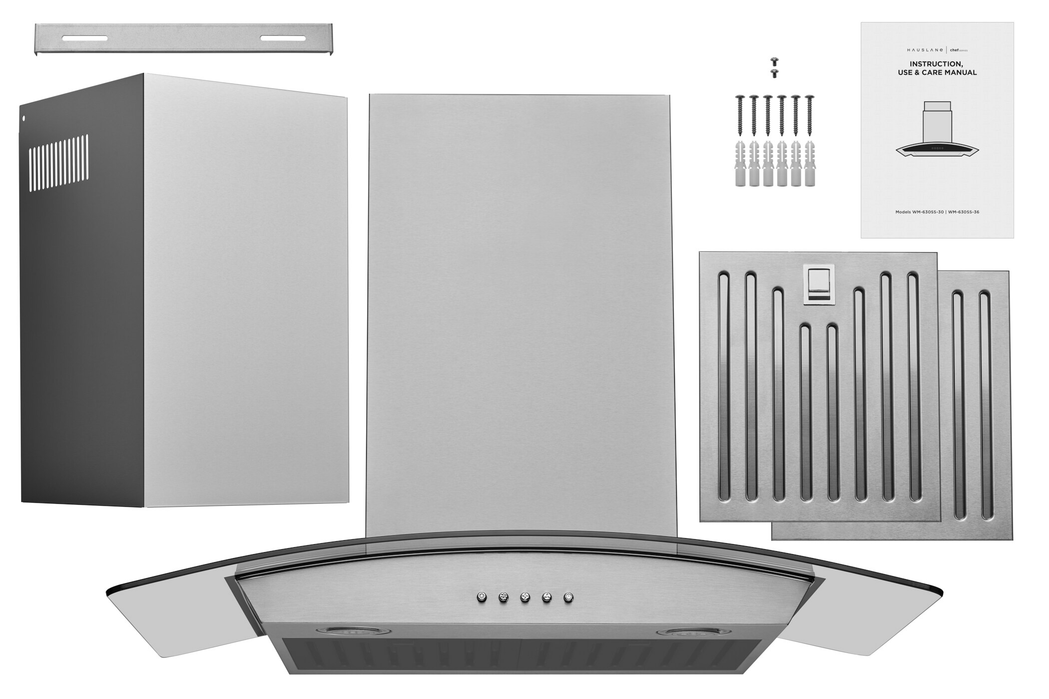 Hauslane WM-630SS-36 Wall-Mounted-Range-Hoods - View #11