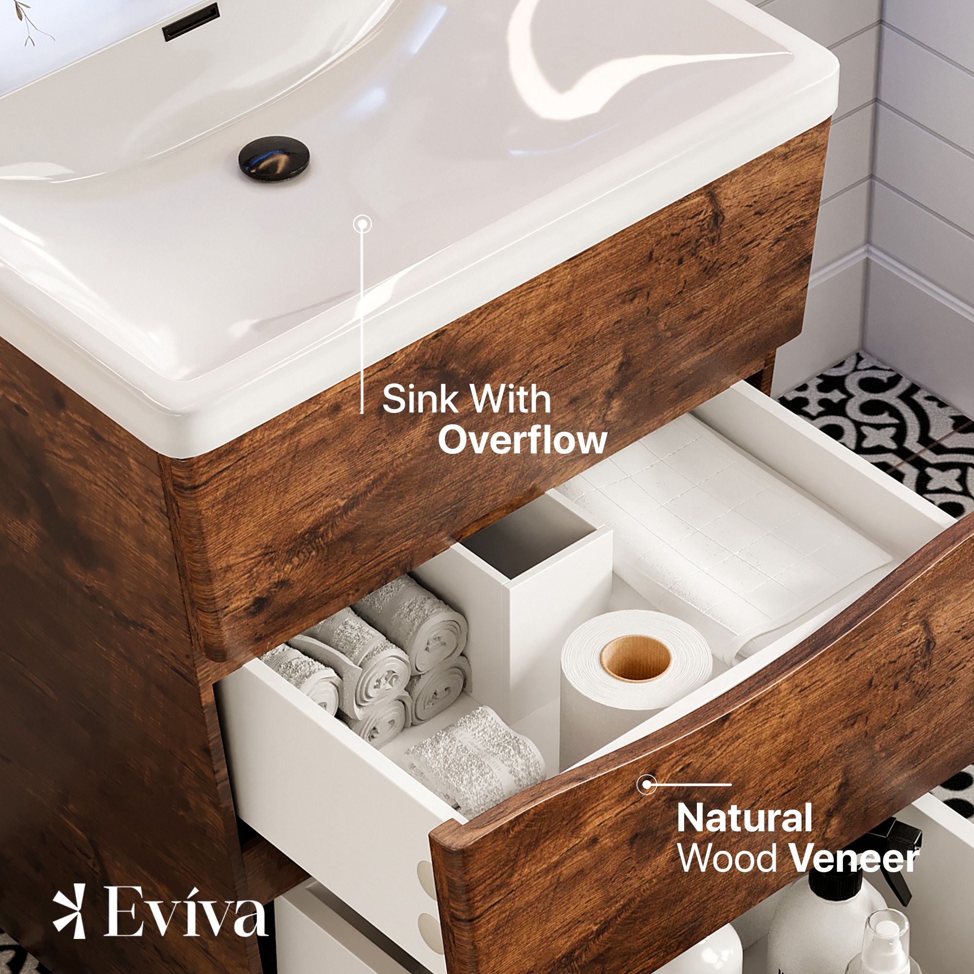 Eviva EVVN650-25RSWD Bath-Vanity-Combo - View #4